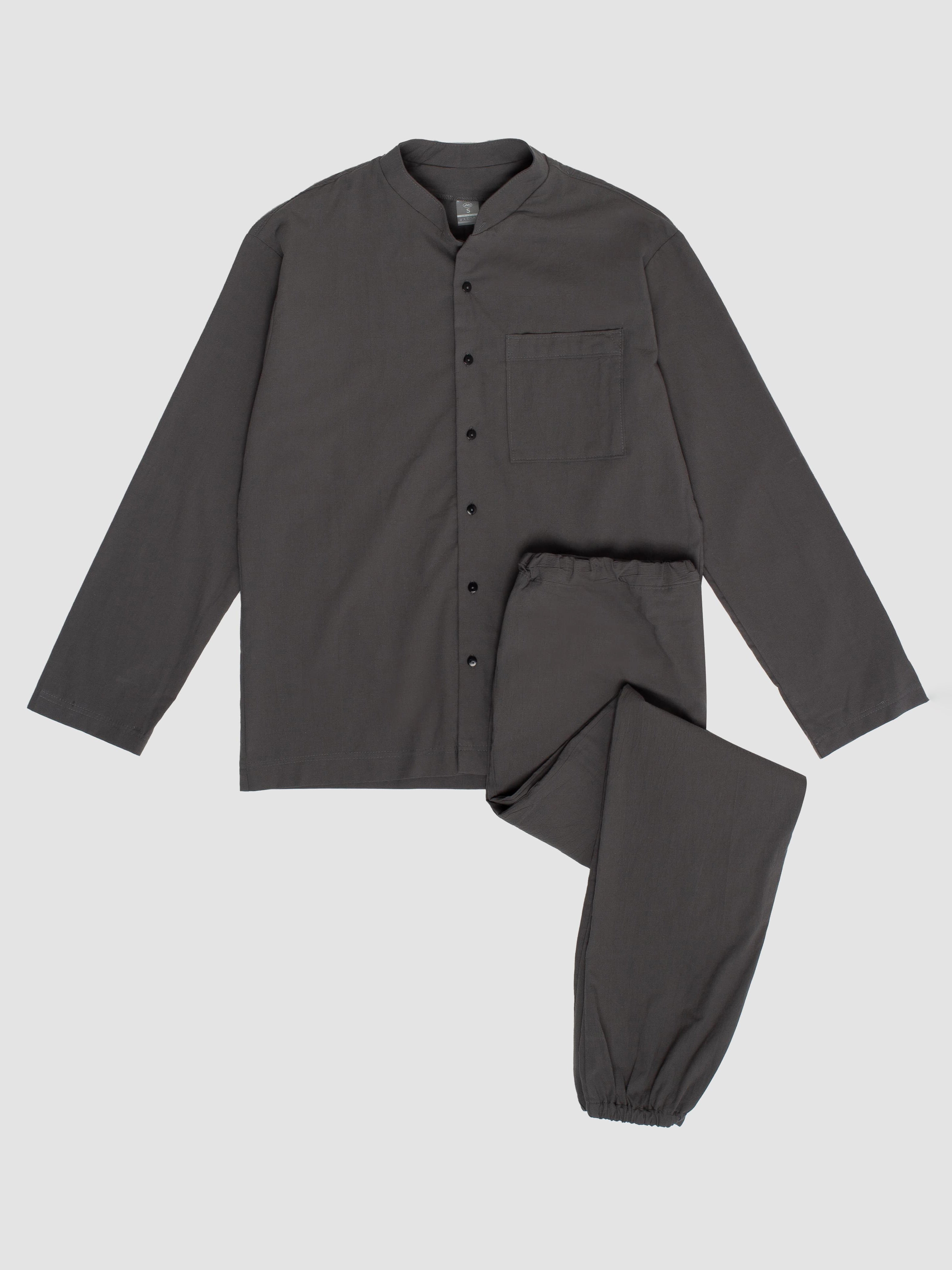 Pijama masculina de algodón peinado Slate