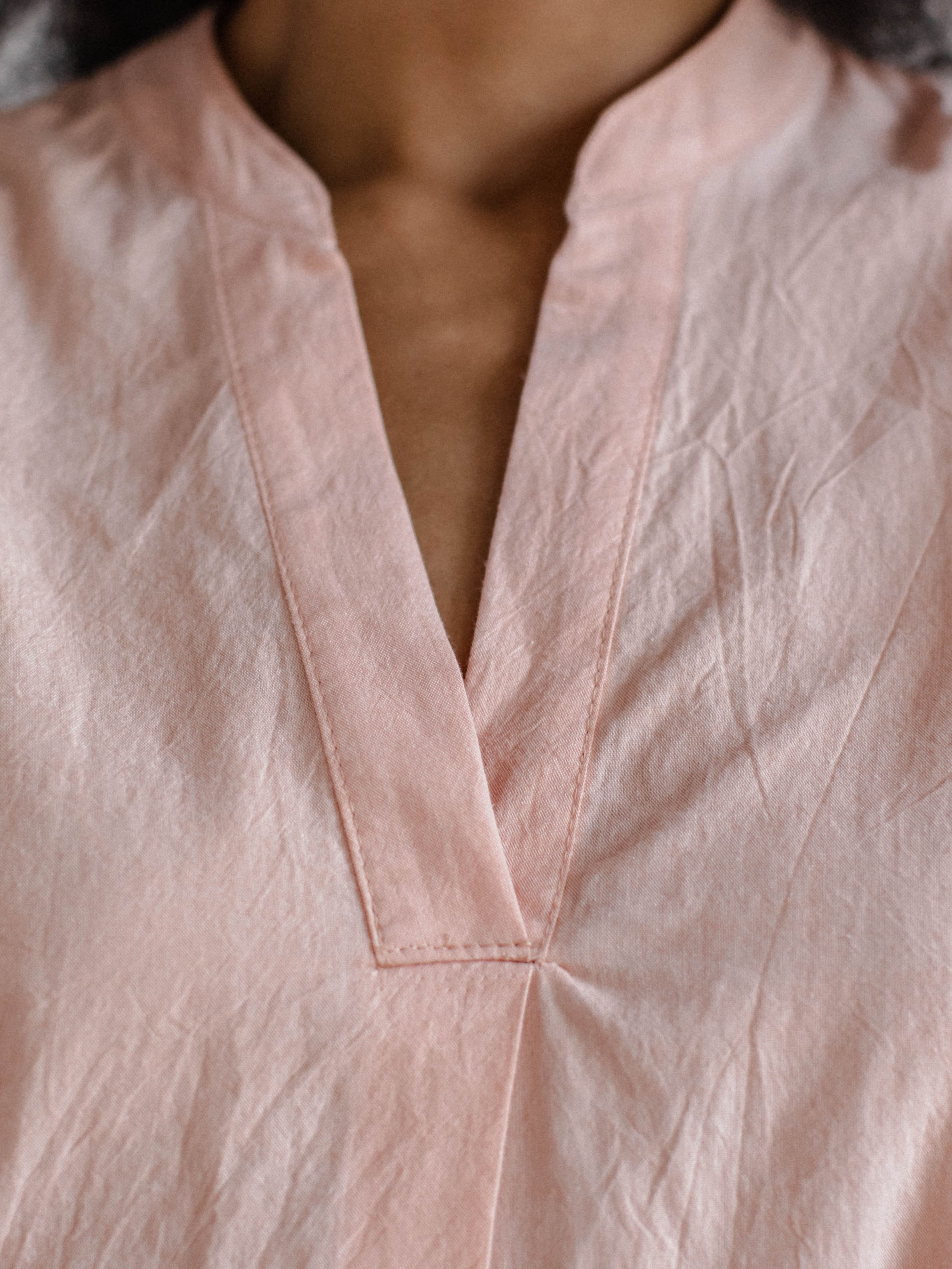 Pijama femenina de algodón hervido Apricot