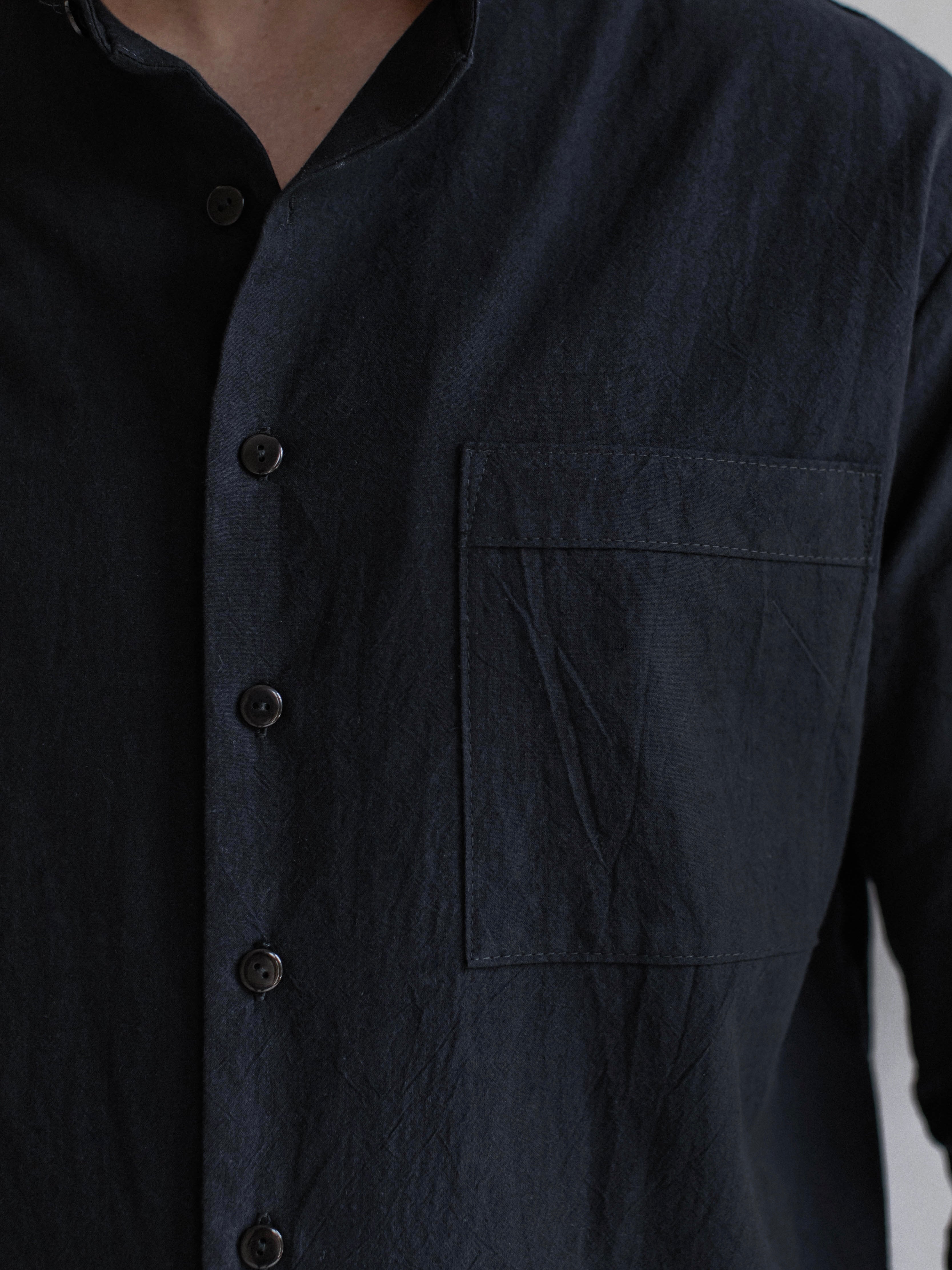 Men's shirt made of boiled cotton Leglo Black