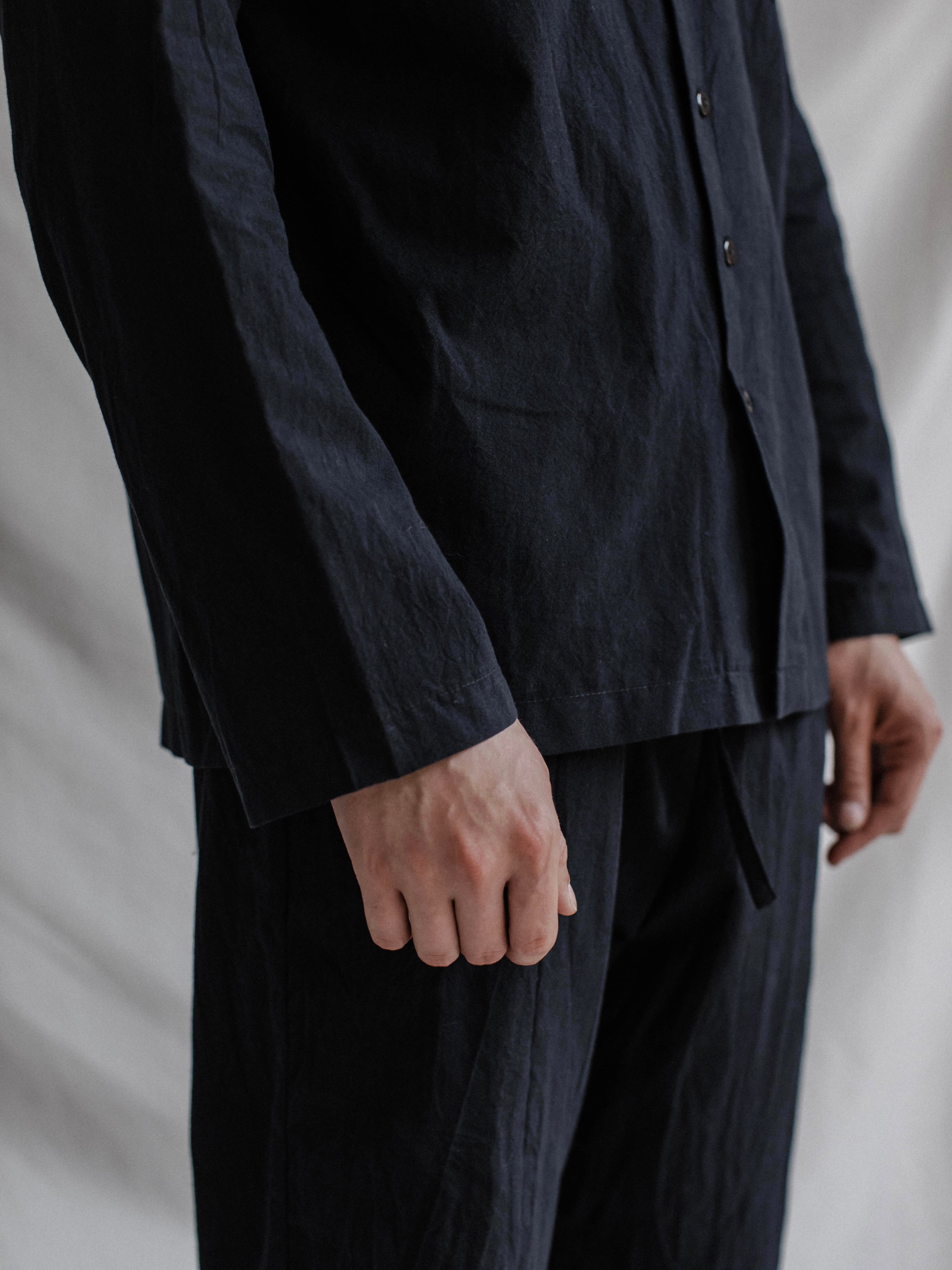 Men's shirt made of boiled cotton Leglo Black