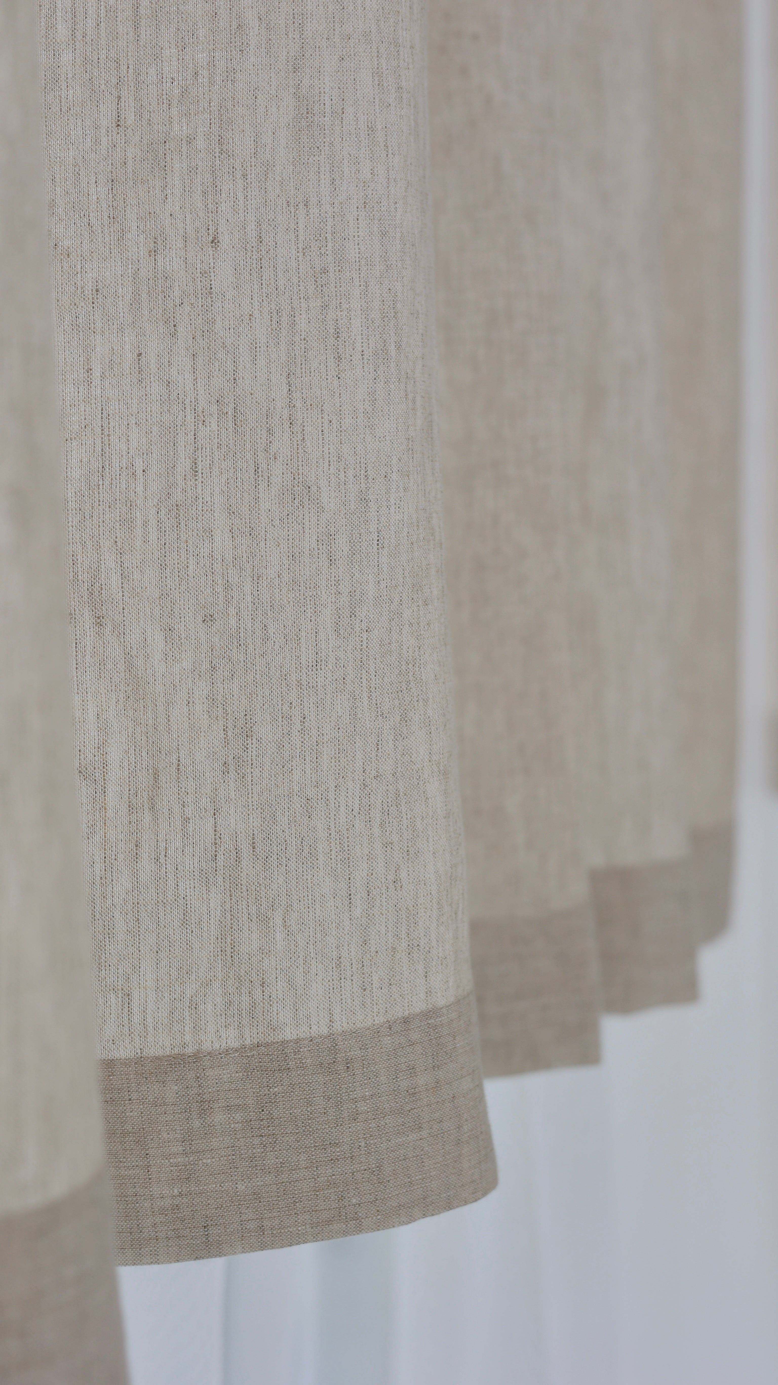 Cortina de lino lavado Leglo Ivory