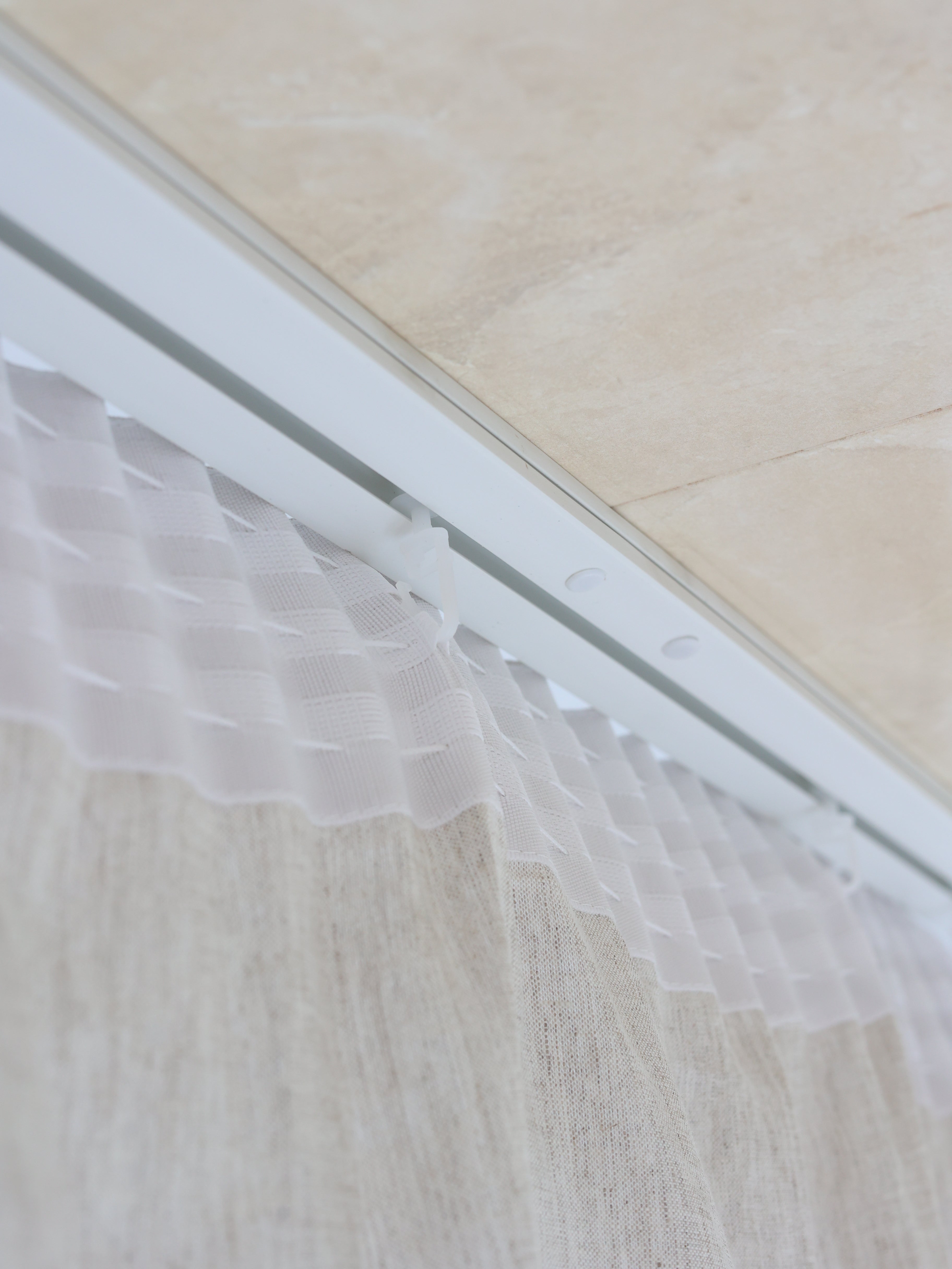 Cortina de lino lavado Leglo Ivory