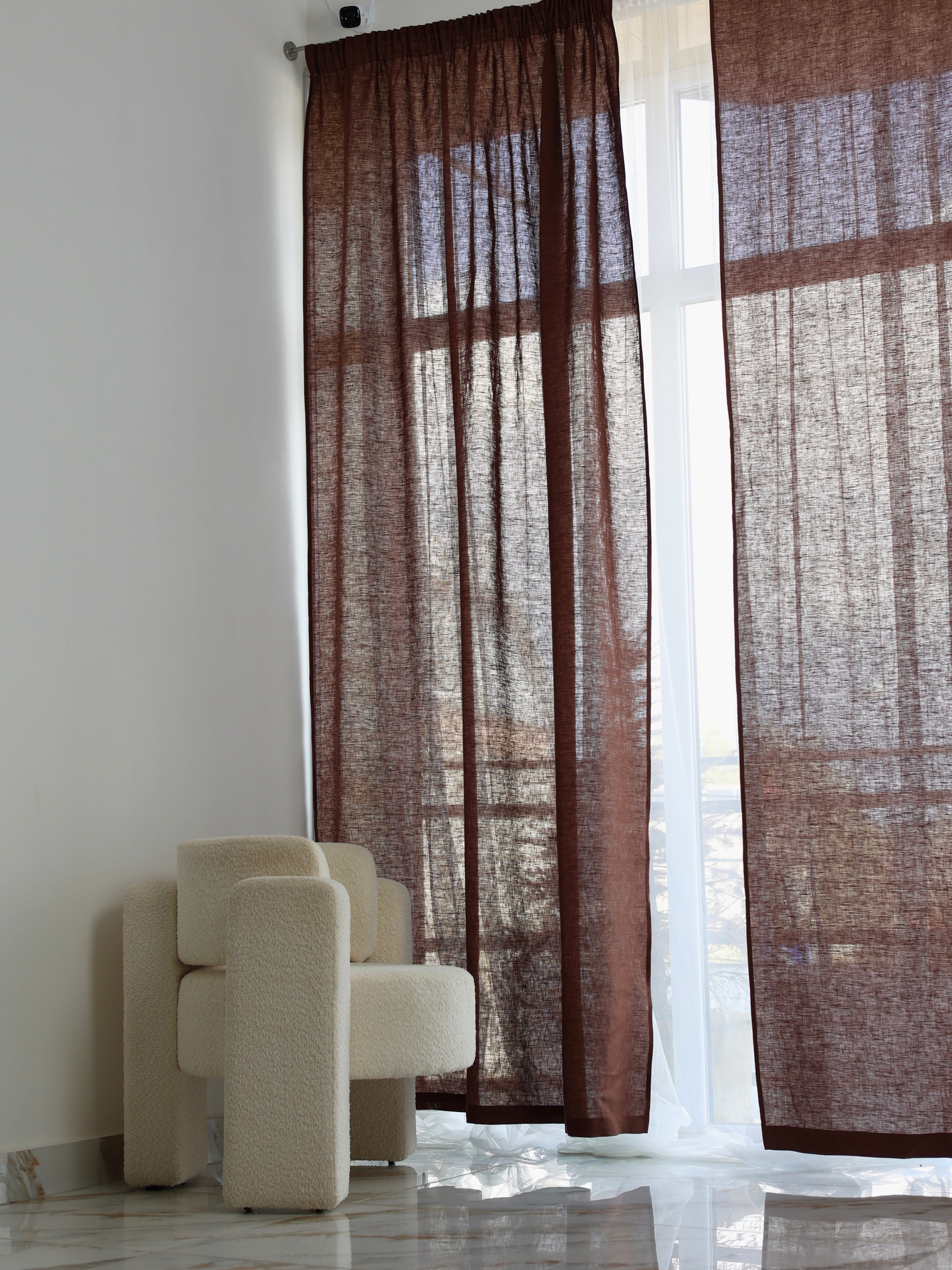 Cortina de linho cozido Leglo Wine