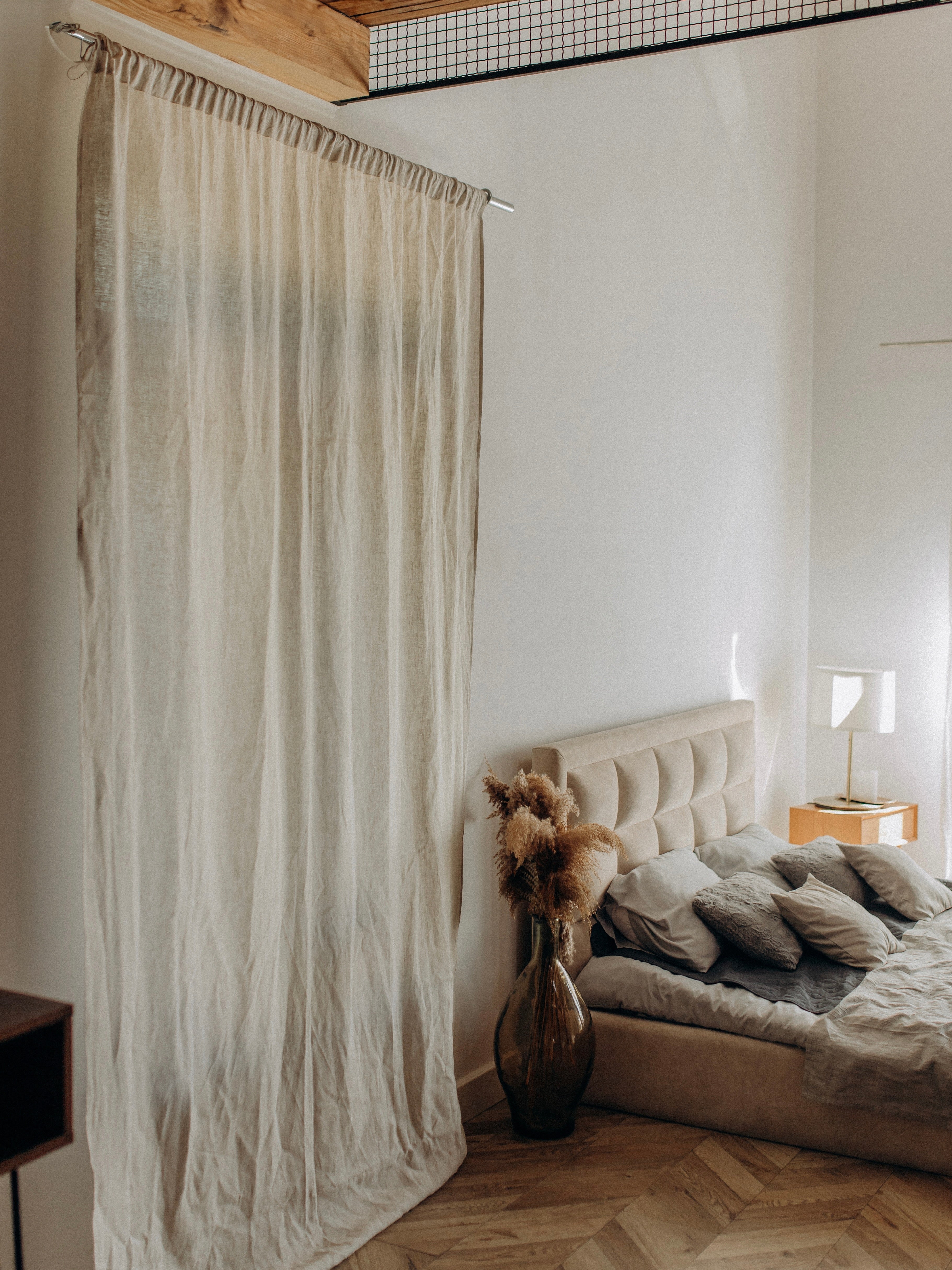 Cortina de lino lavado Leglo Ivory