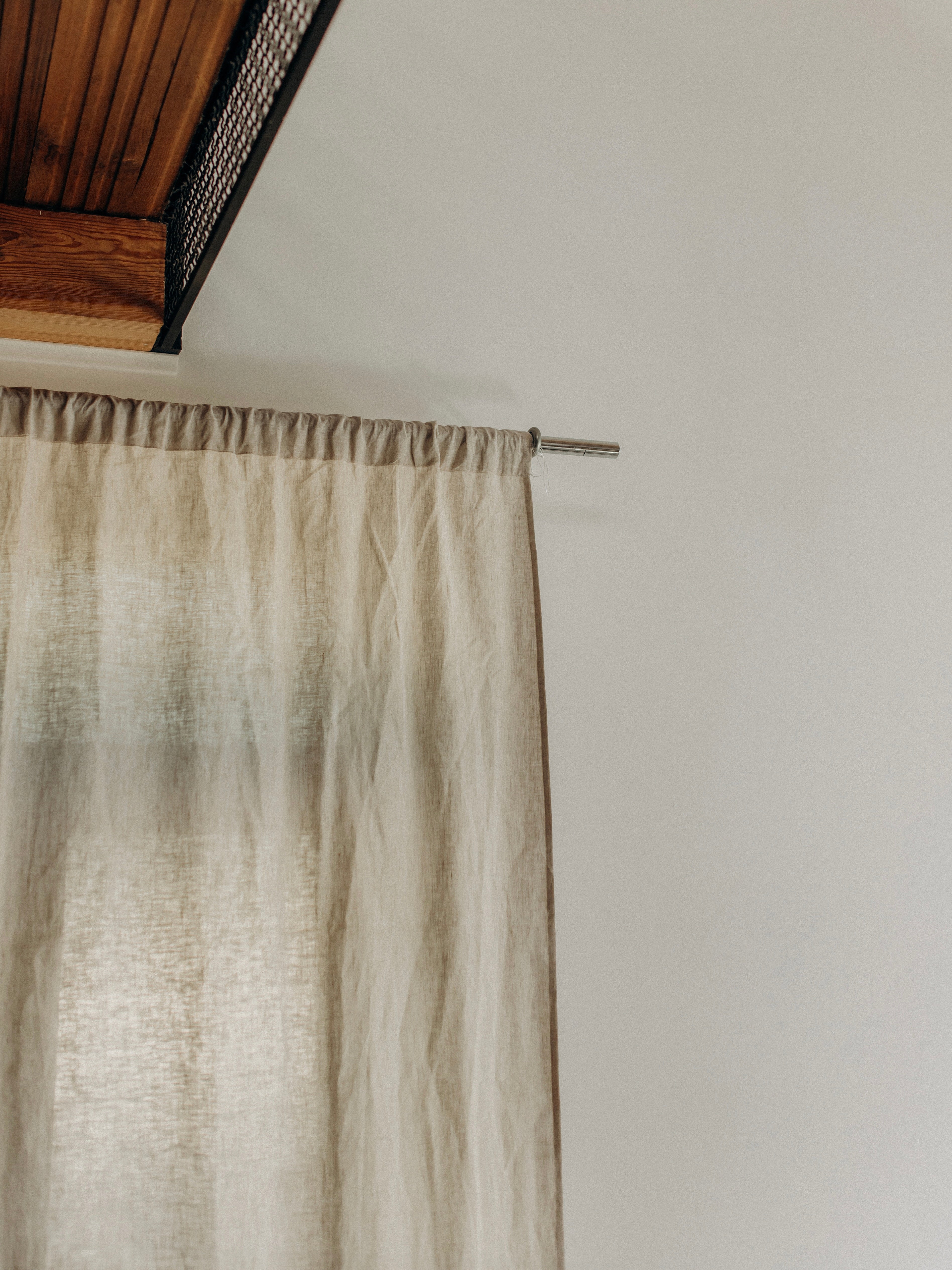 Cortina de lino lavado Leglo Ivory