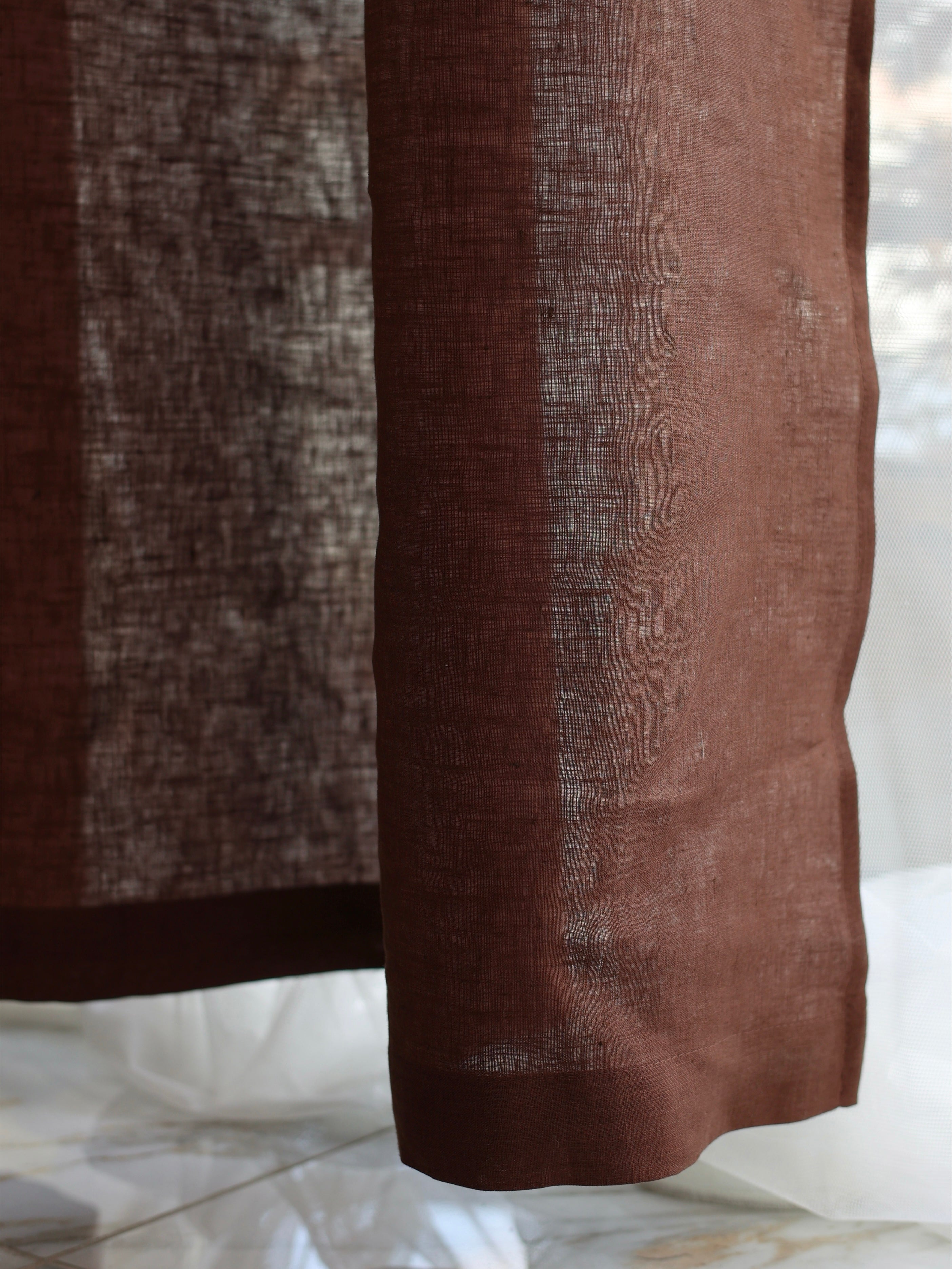 Cortina de lino lavado Leglo Wine