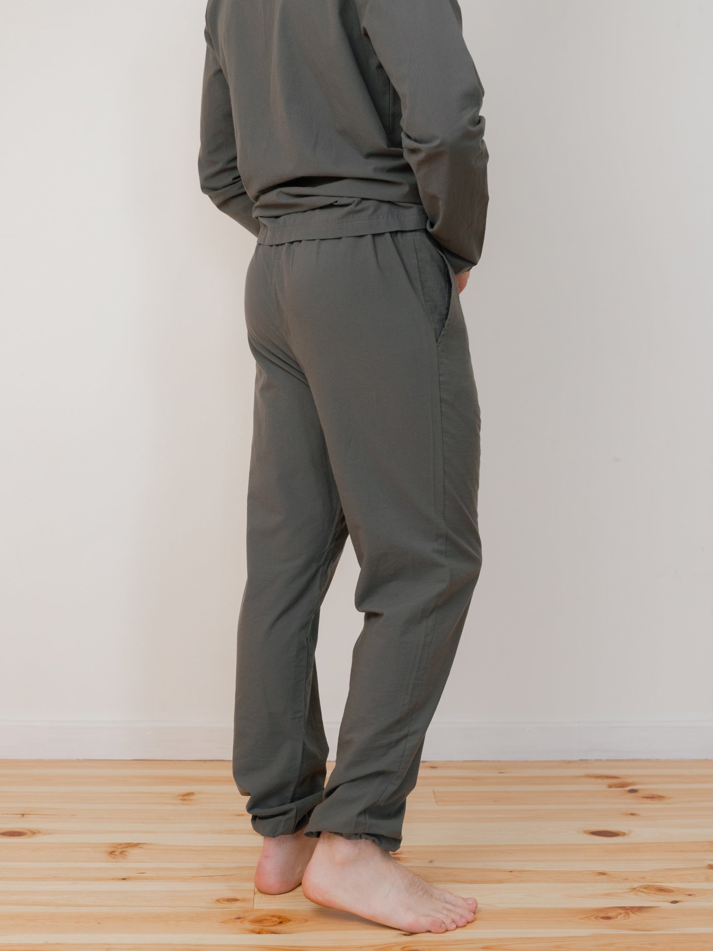 Calças masculinas de algodão cozido Leglo Slate