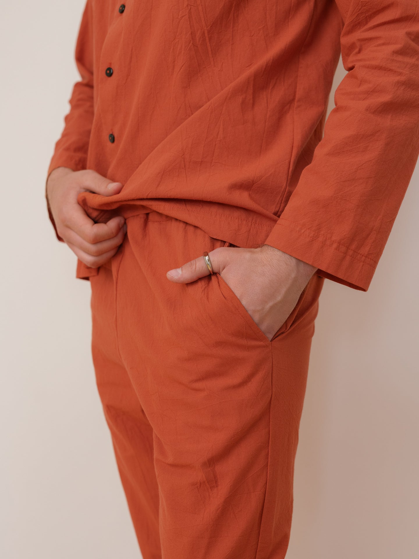 Pijama masculino de algodón peinado Terra