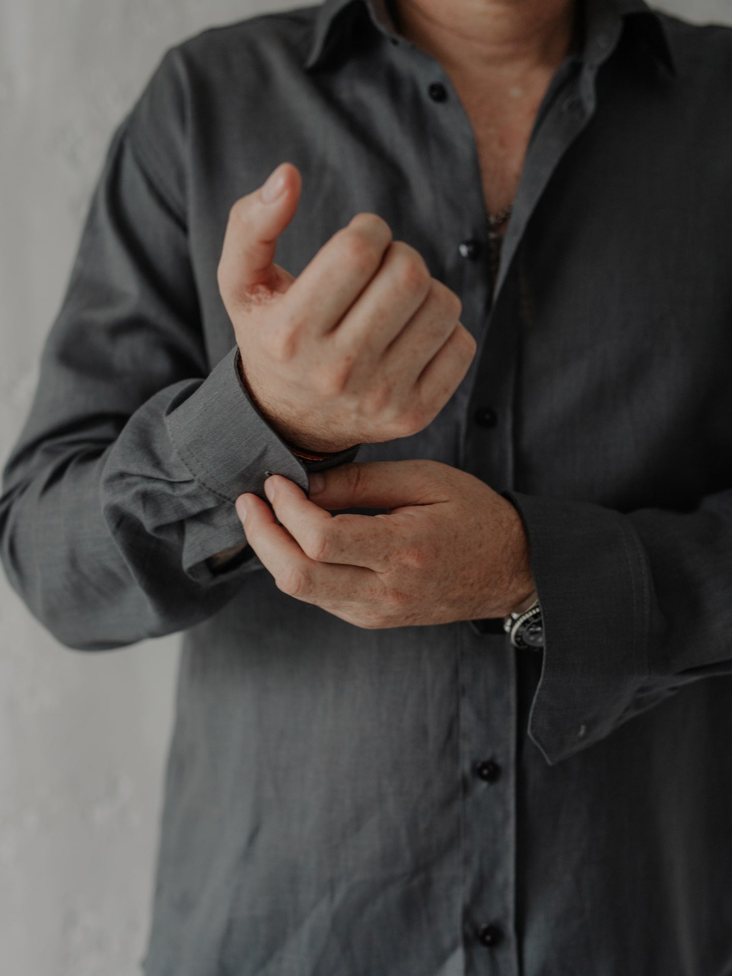 Camisa masculina de linho Leglo Thunder