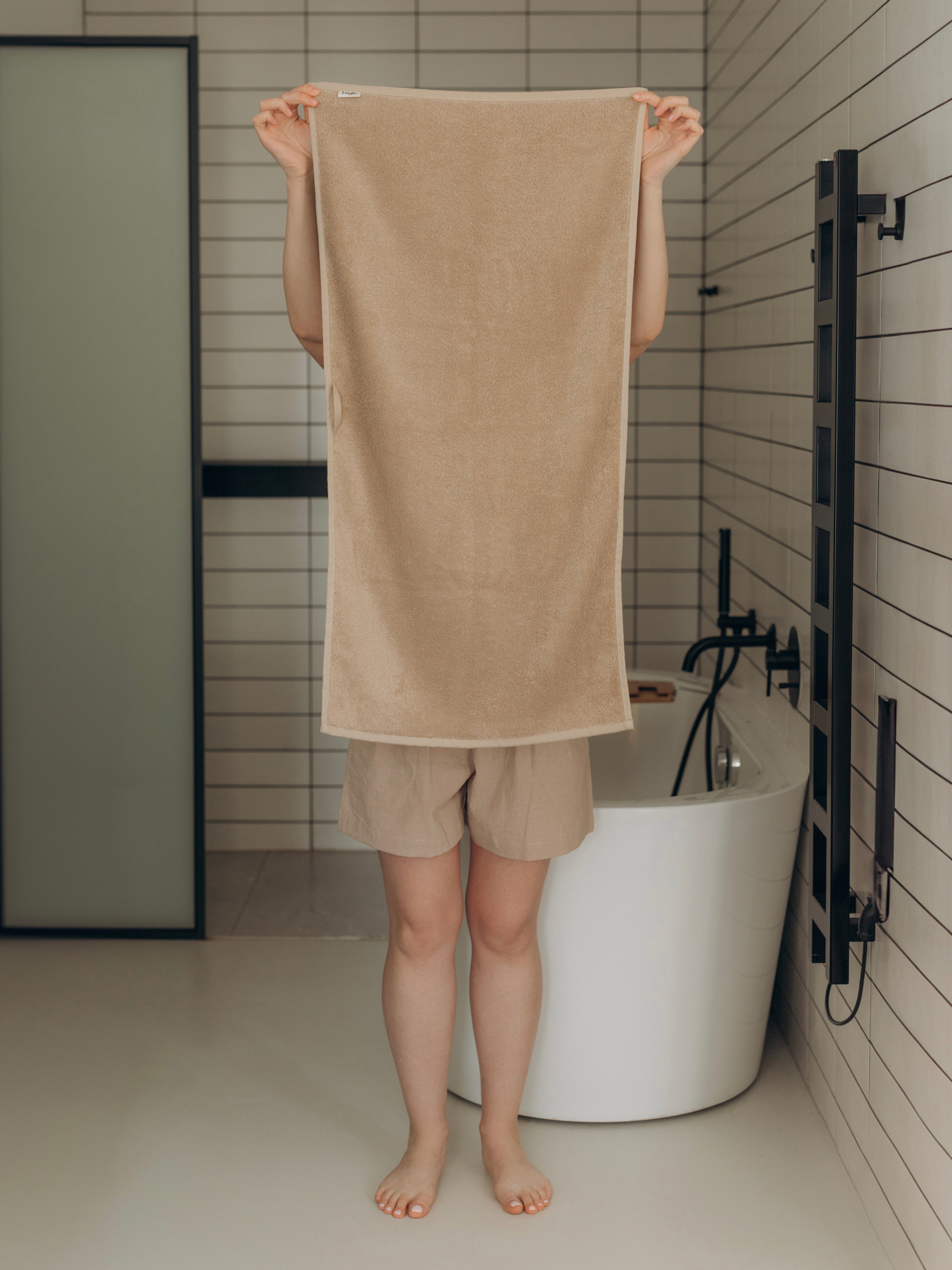 Bath towel Leglo Almond