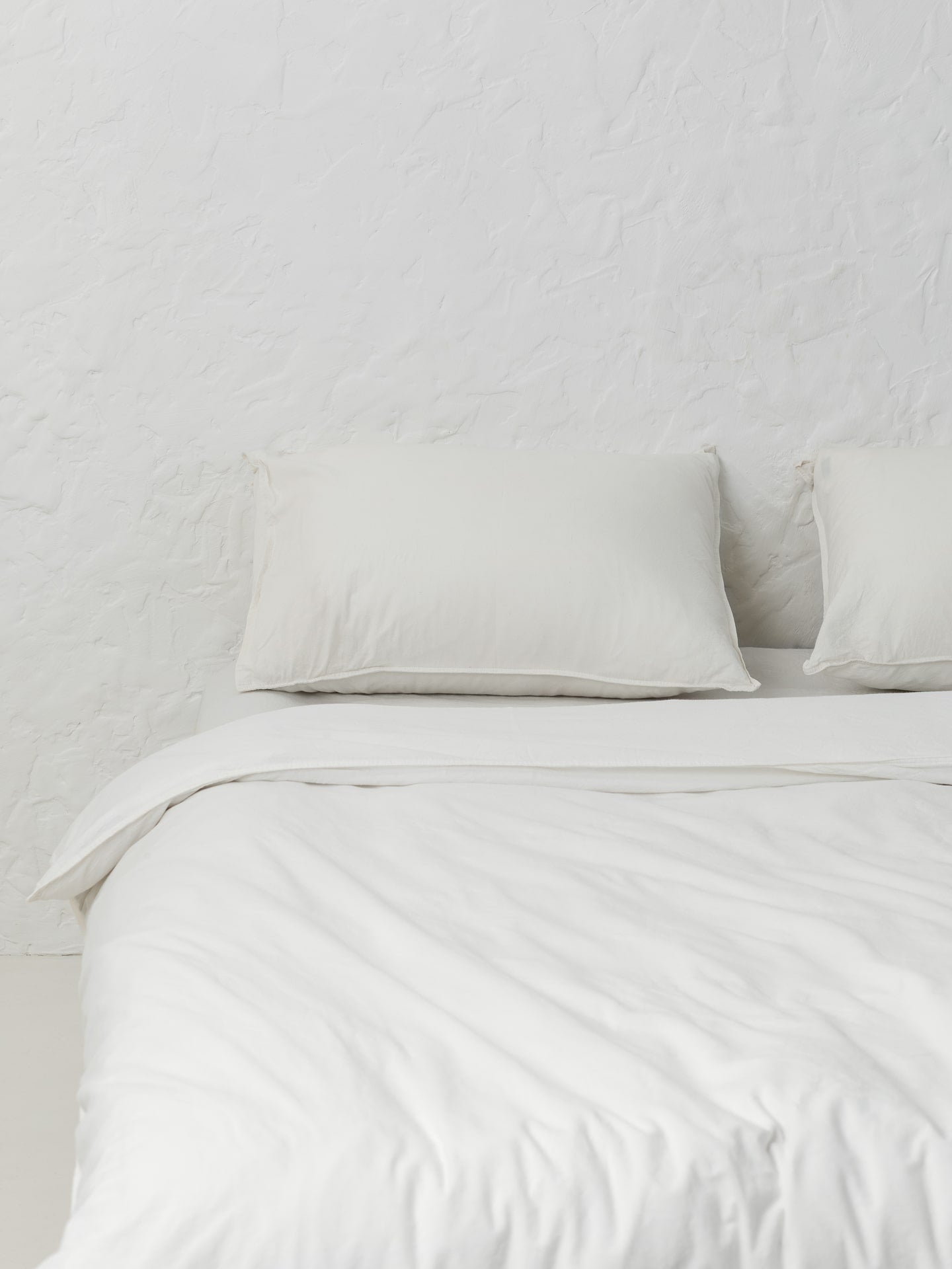 Juego de ropa de cama de algodón peinado Leglo Creme