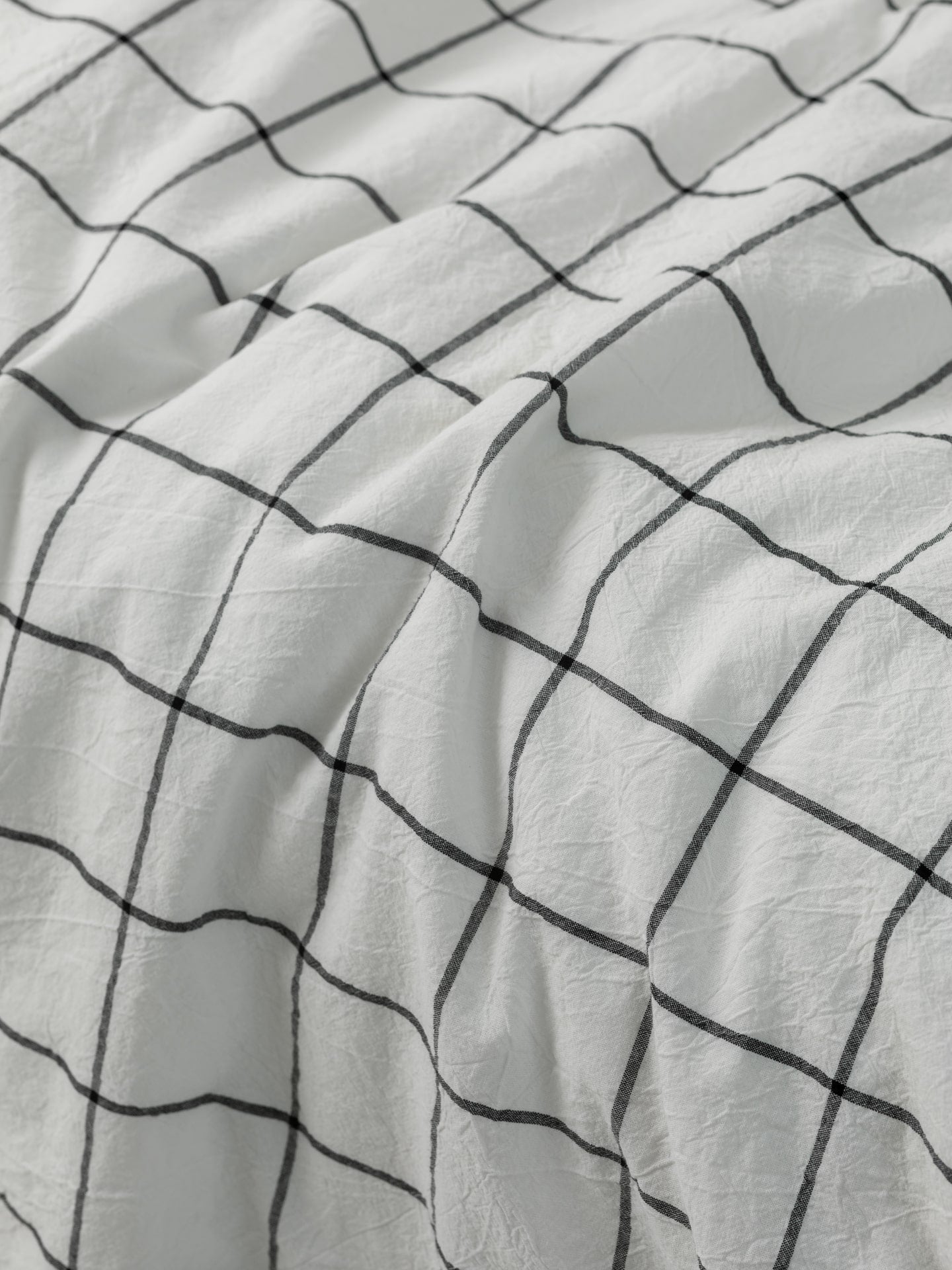 Juego de ropa de cama de algodón peinado Leglo Grid