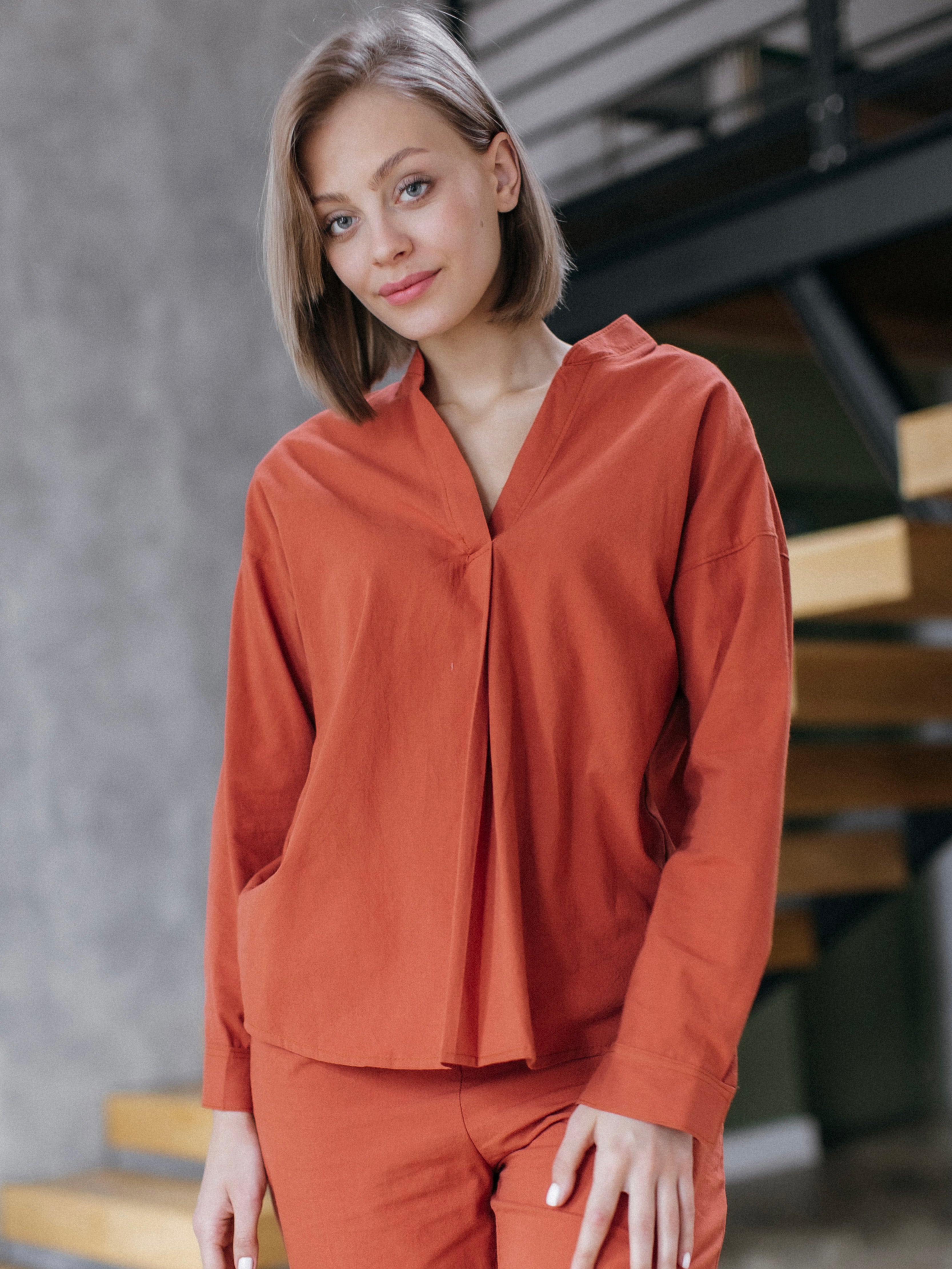 Сорочка жіноча з вареної бавовни  Leglo Terra