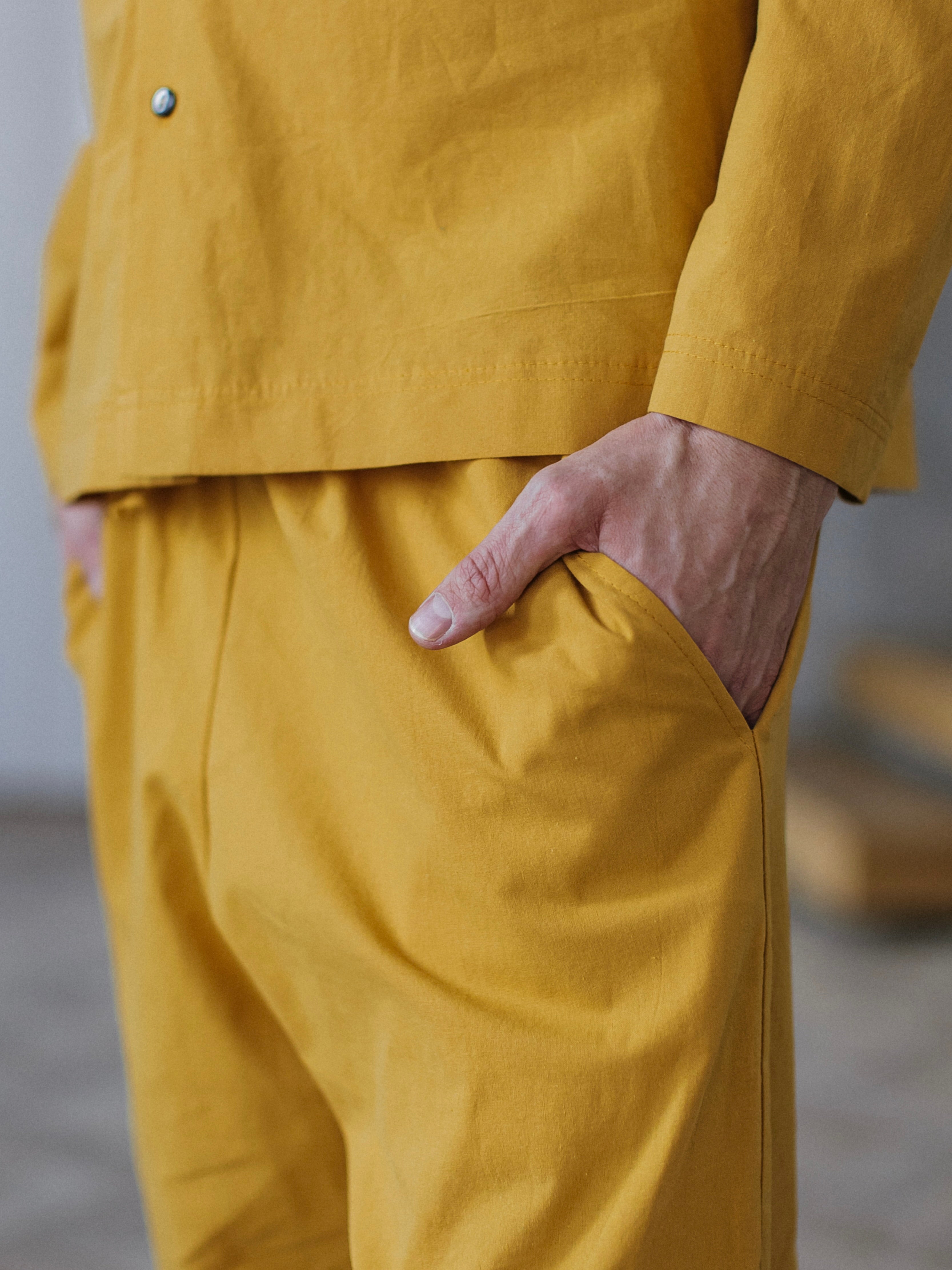 Pantalones para hombre de algodón peinado Leglo Curry