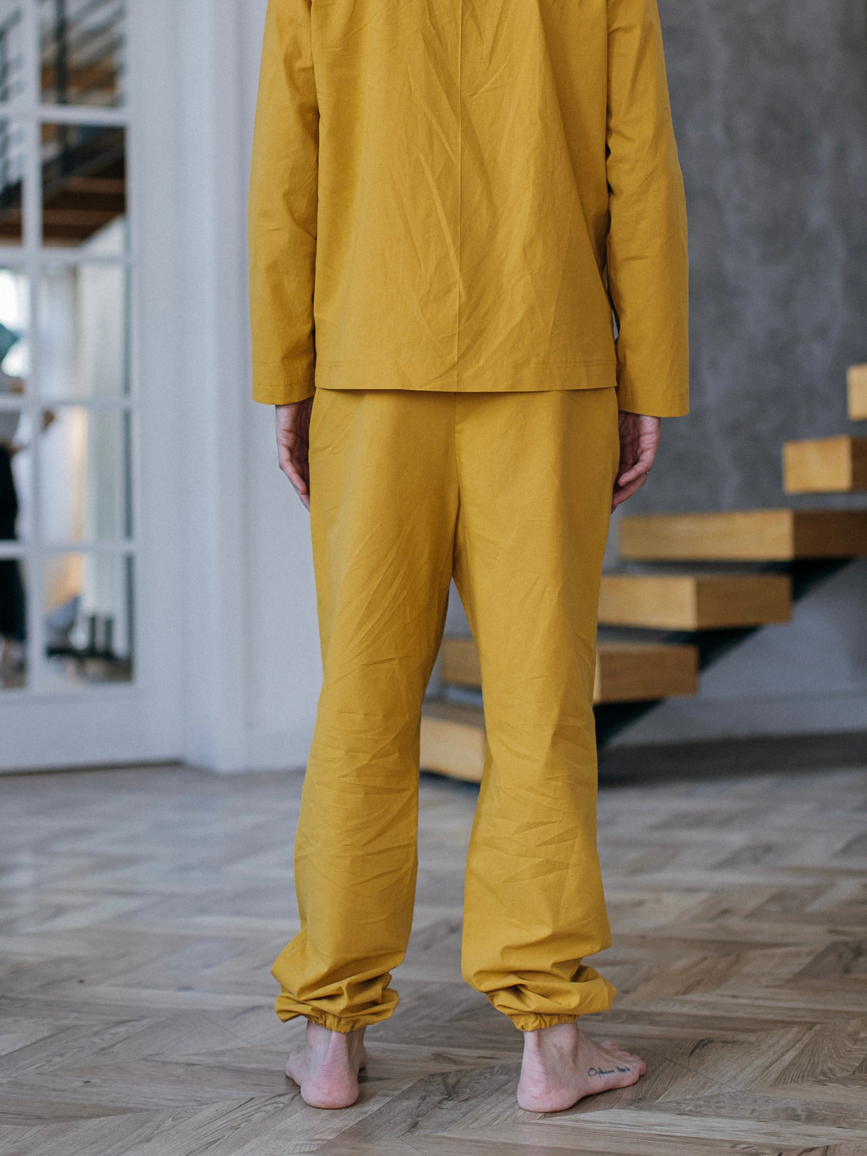 Pantalones para hombre de algodón peinado Leglo Curry