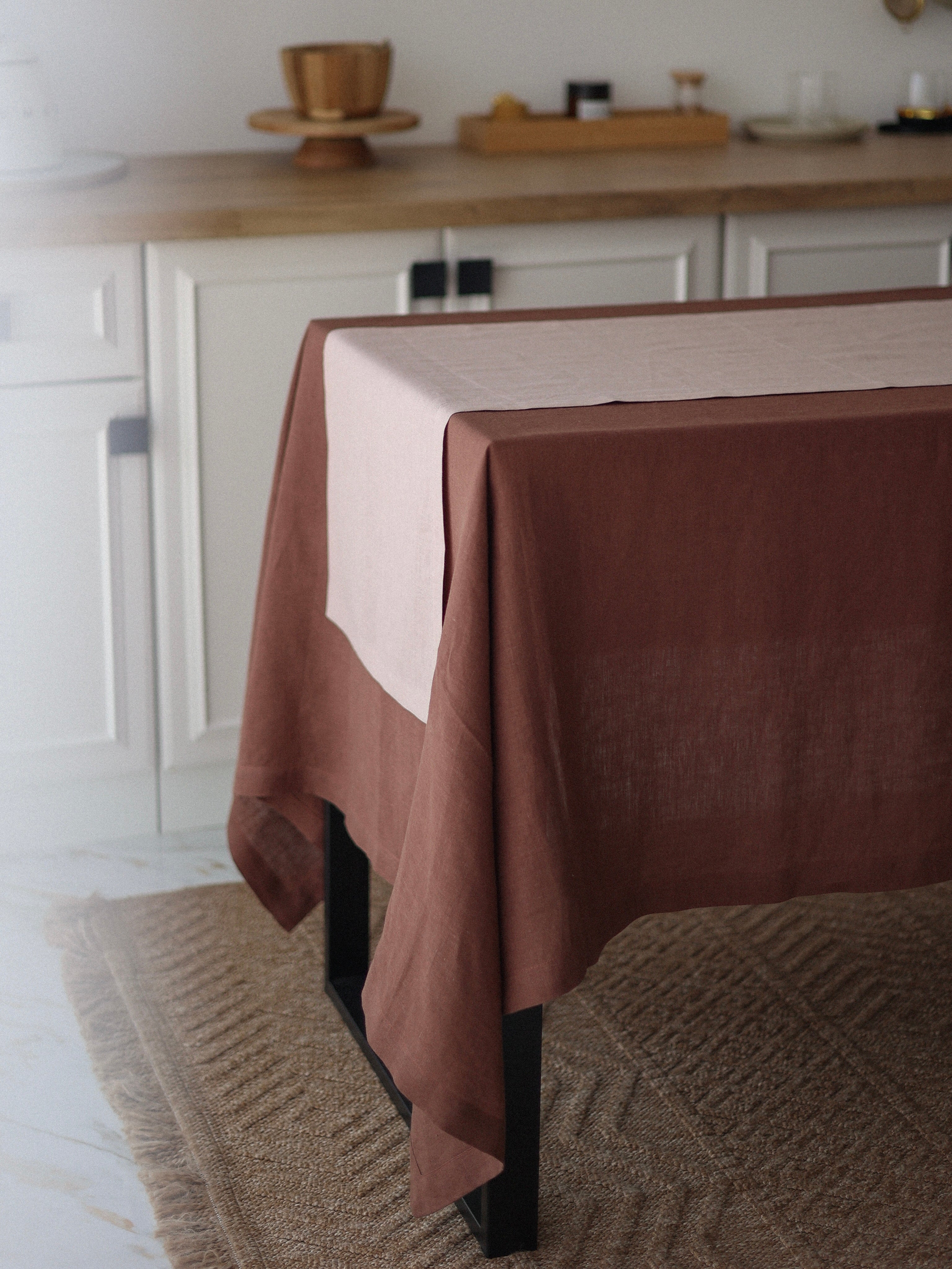 Runner made of boiled flax Leglo Lace