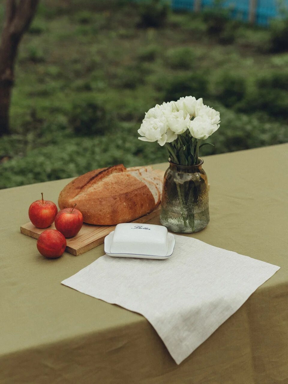 Linen Napkins Cloth, Fabric Napkins, Green Wedding Napkins, Custom Size Napkins, Dinner Napkins For Whole Family, Holiday Serving Napkins