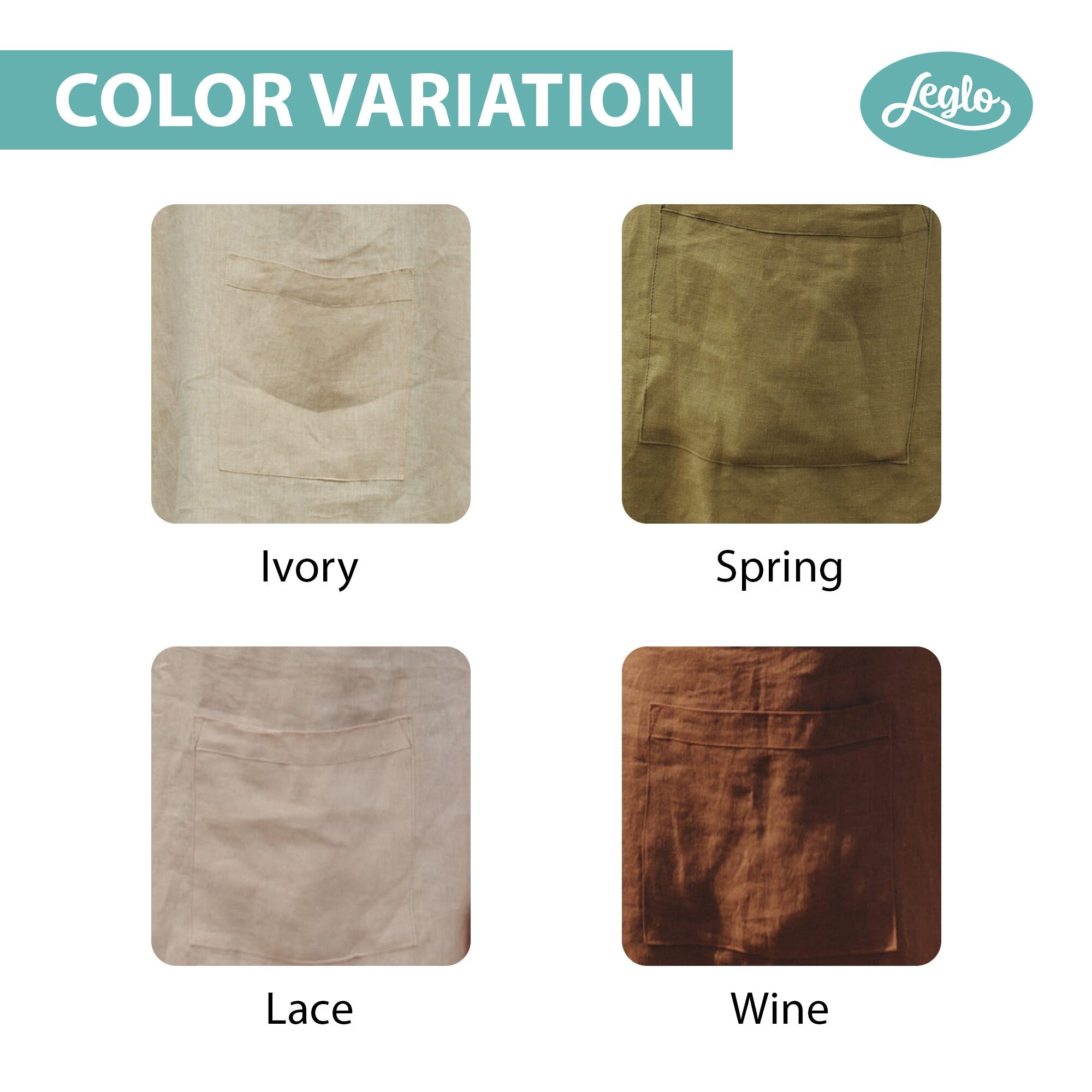 Natural Linen Apron With Deep Pocket, Brown Apron For Men & Women, Organic Full Kitchen Apron, Washed Linen Apron For Him, Holiday Gift Idea