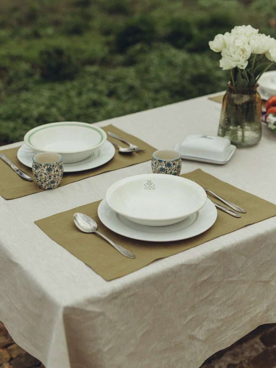 Linen Napkins Cloth, Fabric Napkins, Green Wedding Napkins, Custom Size Napkins, Dinner Napkins For Whole Family, Holiday Serving Napkins