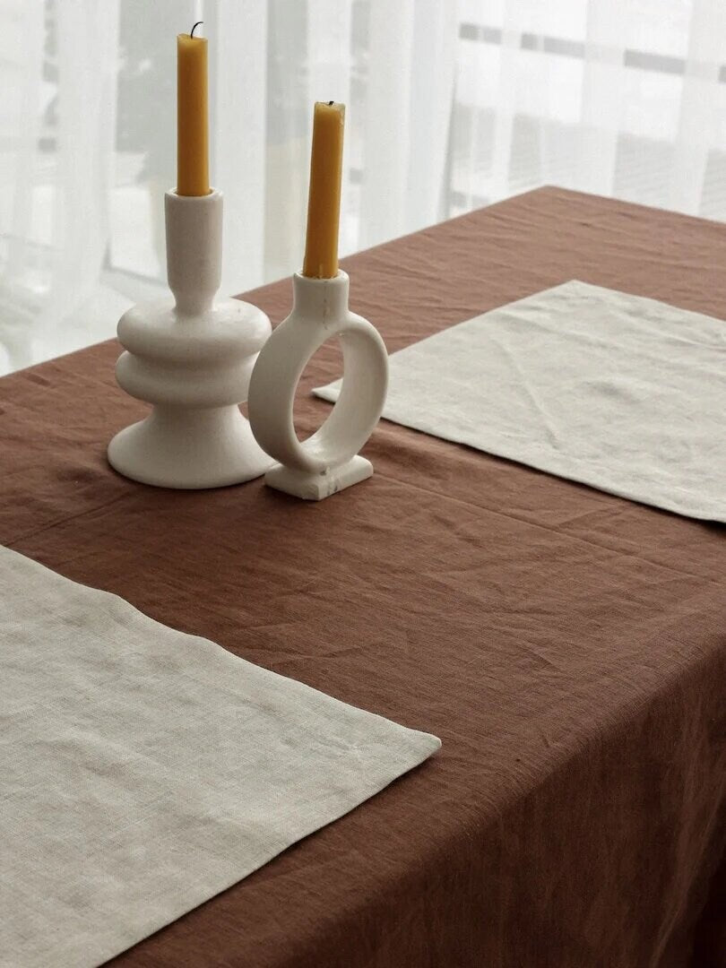 100% Linen Table Napkins, White Napkins Cloth For Wedding, Organic Dinning Napkins In Ivory, Wedding Accessories, Festive Linen Napkins