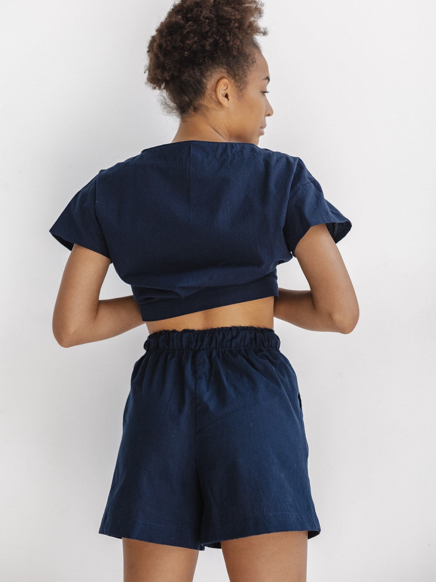 Pantalones cortos para mujer Leglo Navy