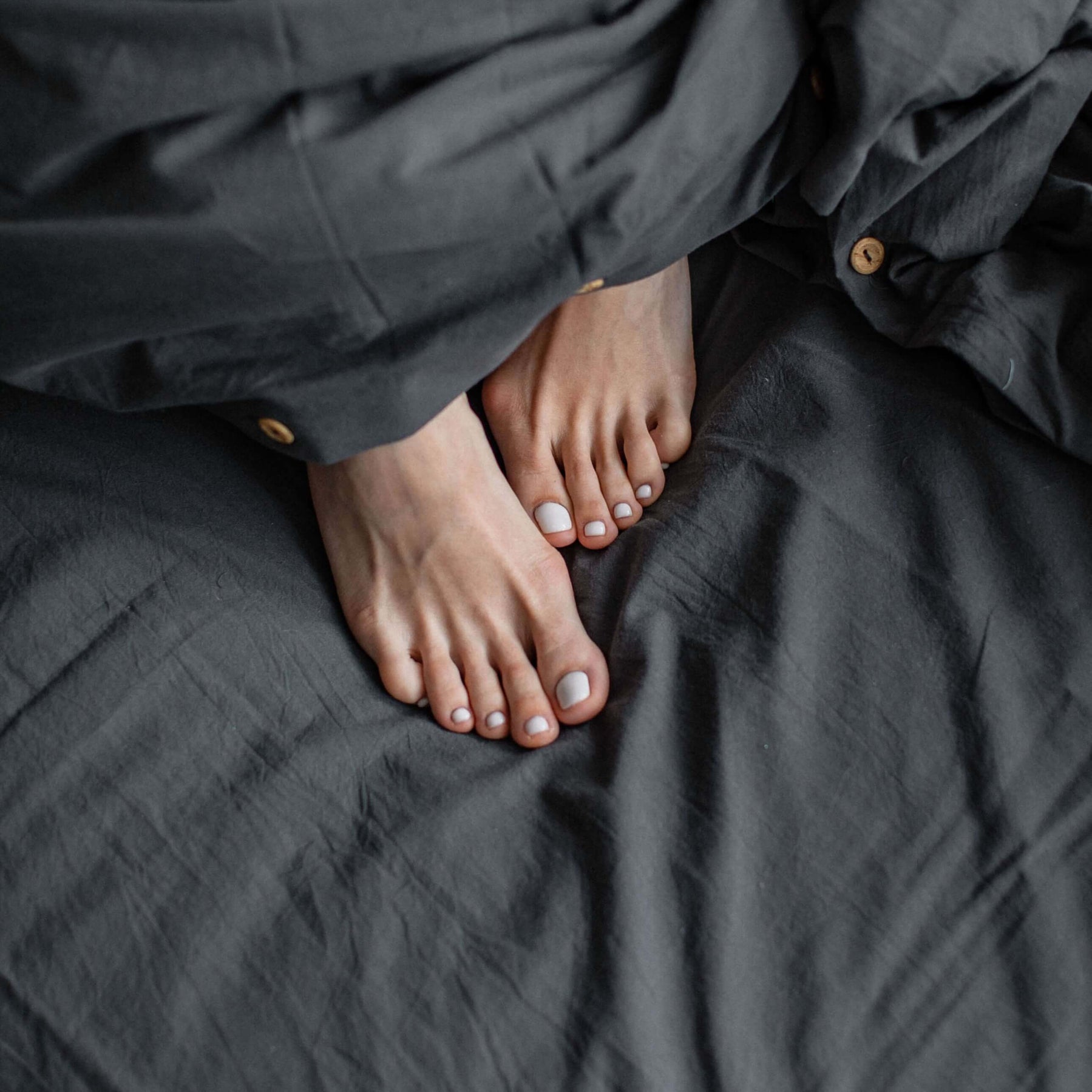 Washed Cotton Bedding Set Slate