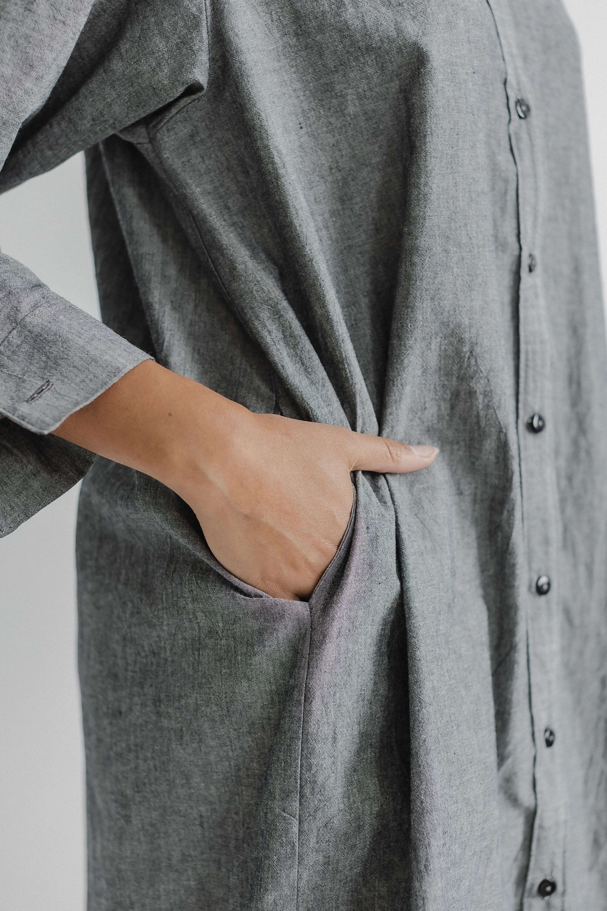 Organic cotton dress, Cotton nightgown, Organic dress, Nightgown dress robe, Cotton shirt dress, retro nightgown, Long shirt dres