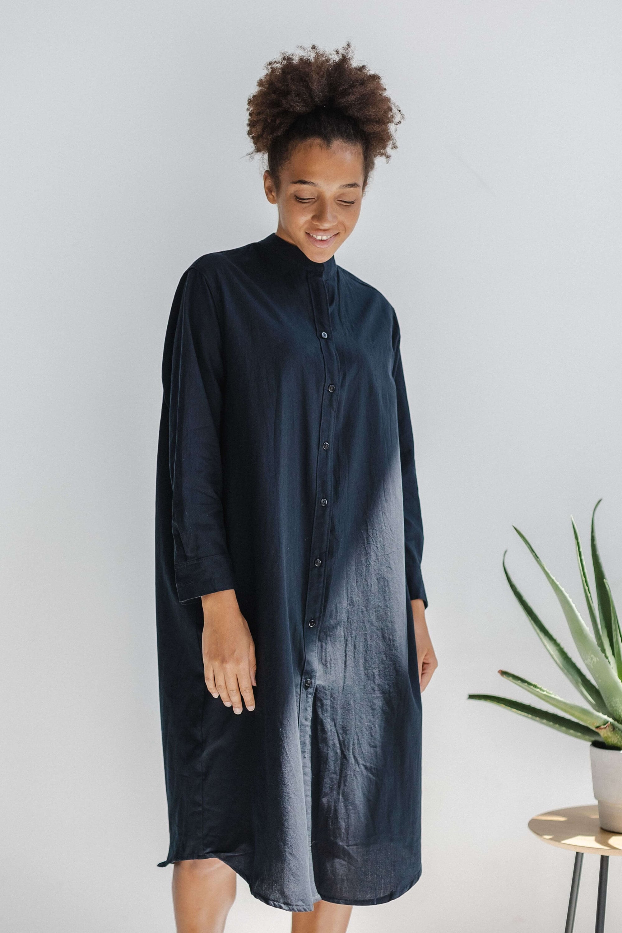 Cotton nightgown, Organic cotton dress, Cotton shirt dress, Retro nightgown, Long shirt dress, Organic cotton tunic, Cotton nighty