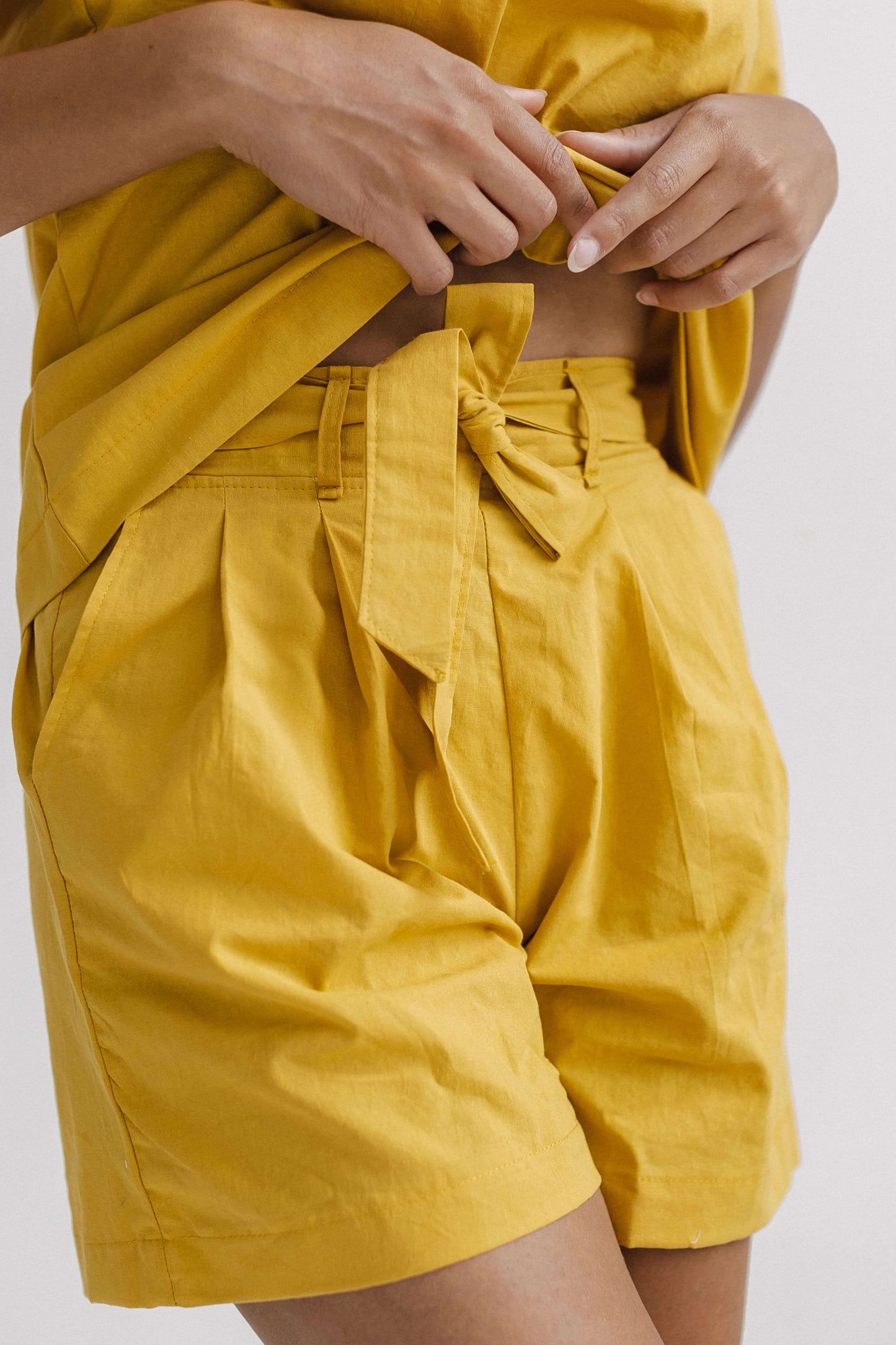 Women's Pajama with Shorts Ochre