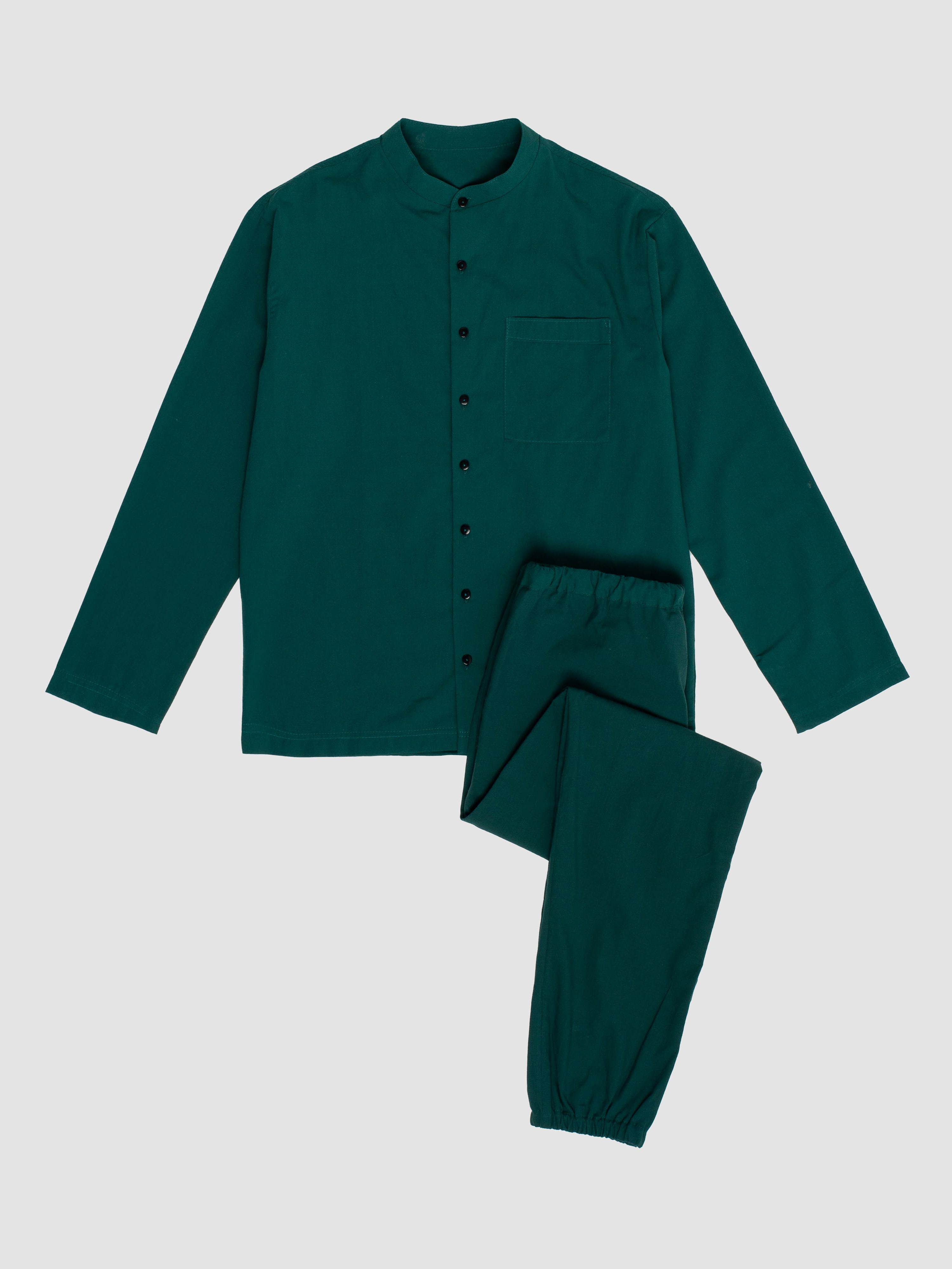 Pijama masculino de algodão cardado Smaragd