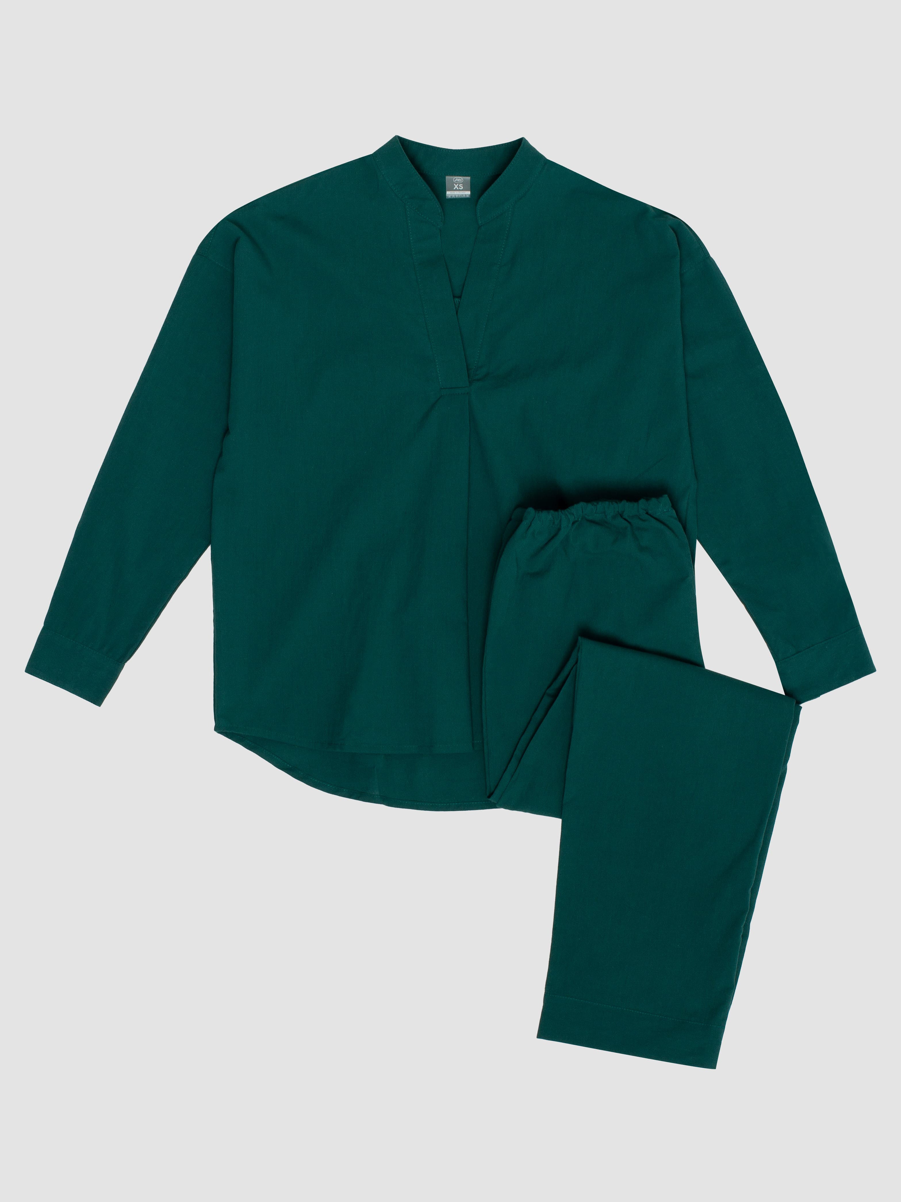 Women's pajama made of boiled cotton Smaragd