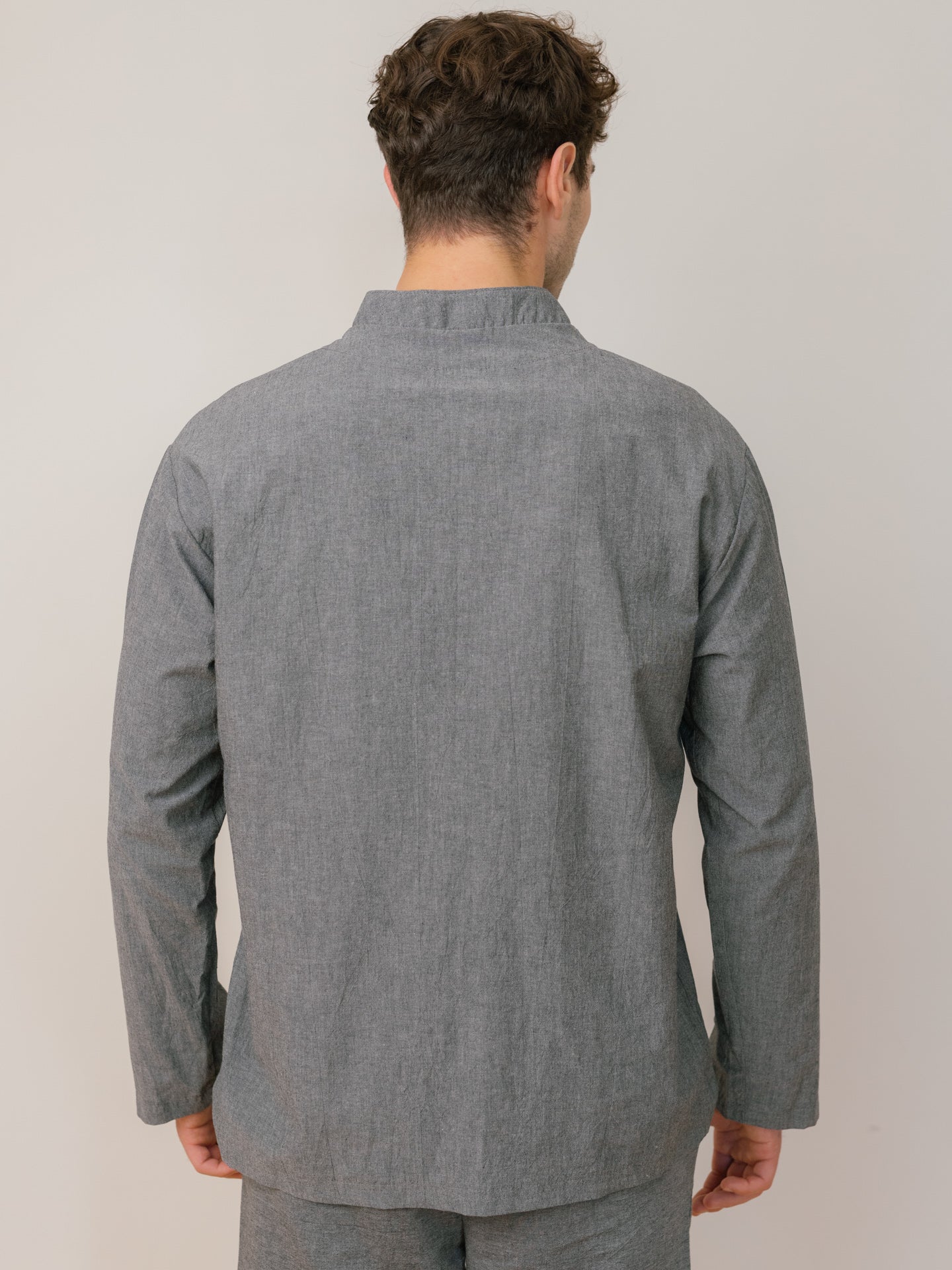 Men's shirt made of boiled cotton Leglo Silver