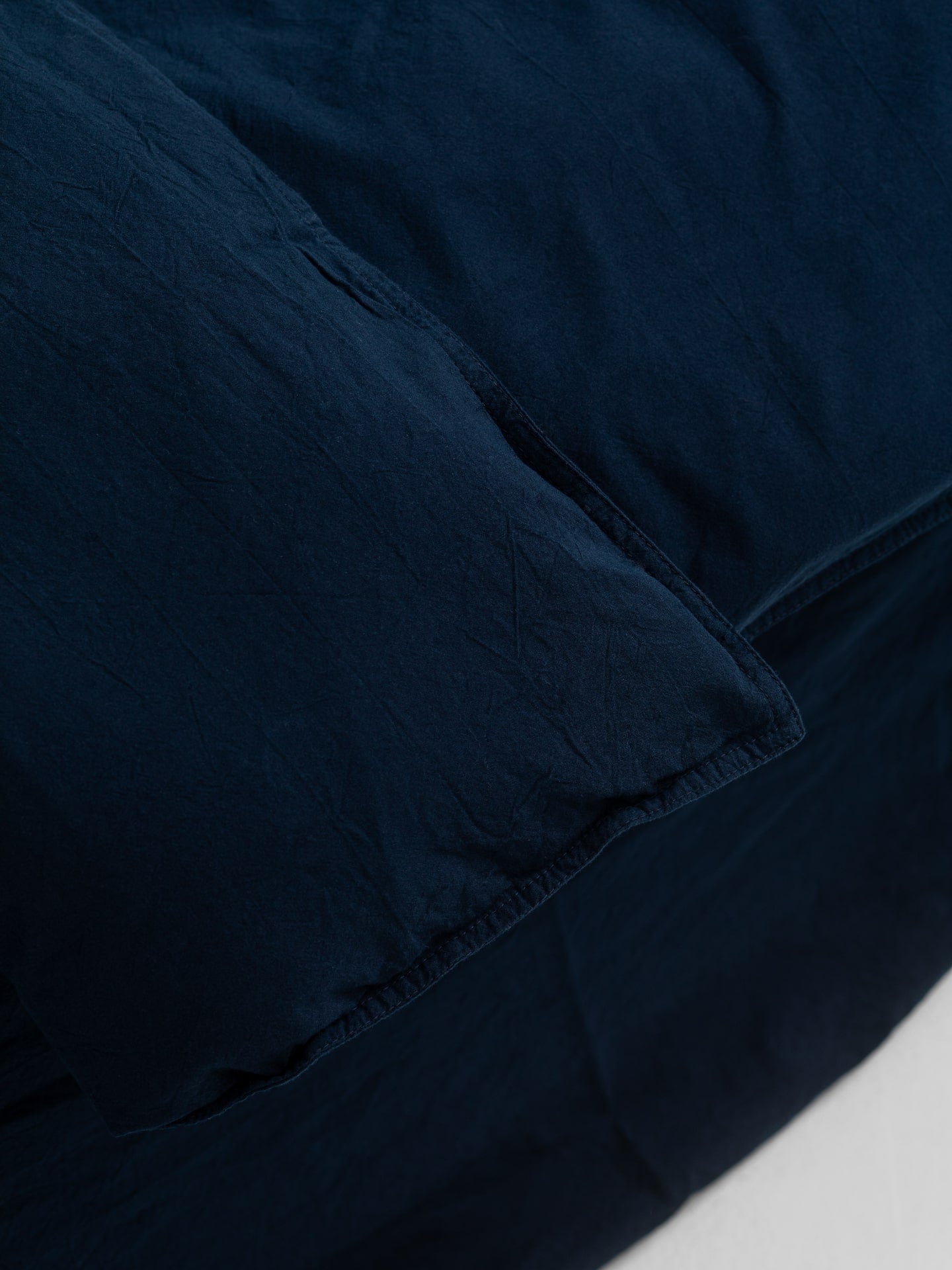 Juego de ropa de cama de algodón peinado Leglo Navy