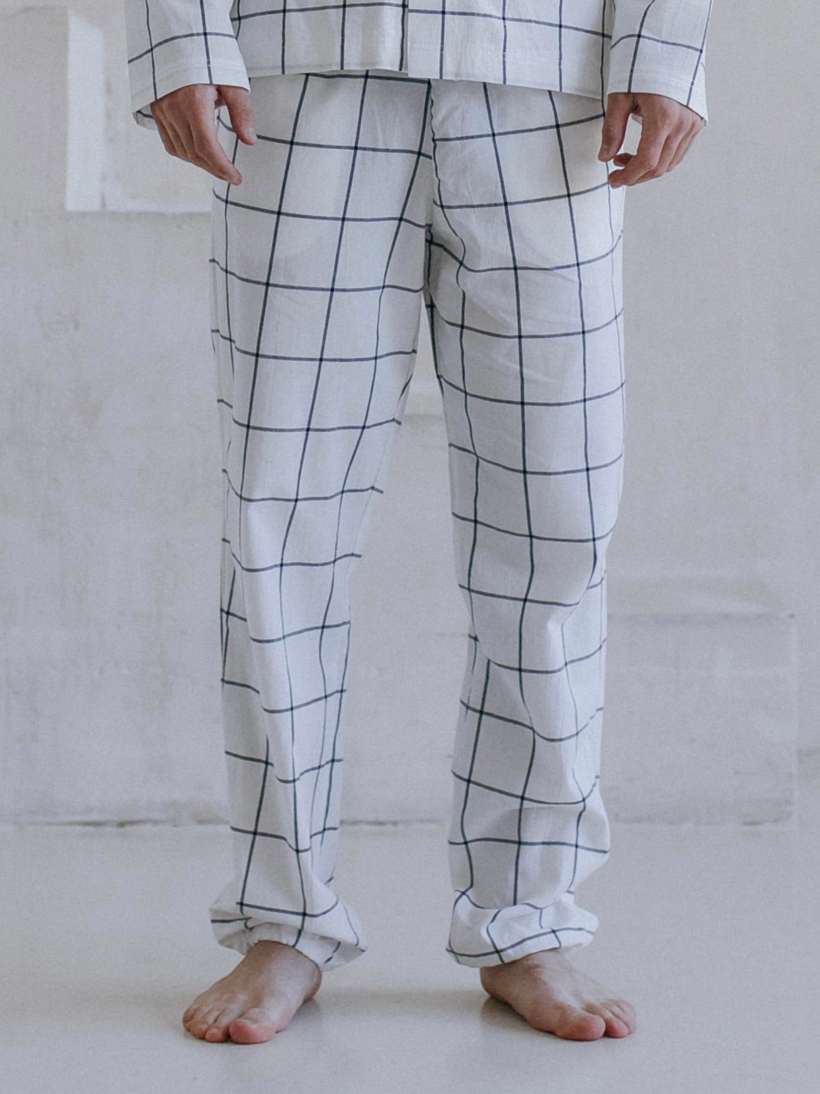 Men's boiled cotton pants Leglo Grid