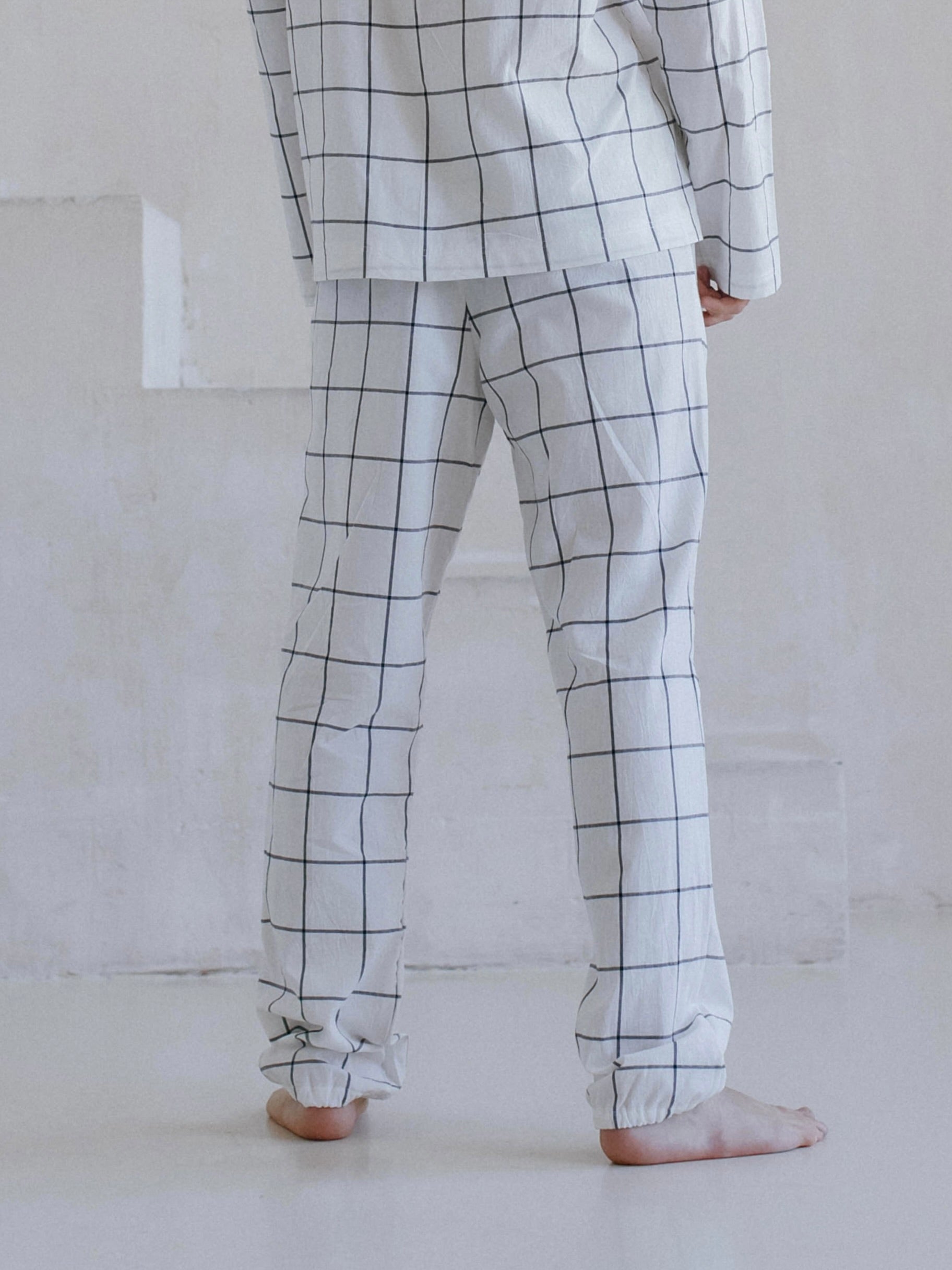 Men's boiled cotton pants Leglo Grid
