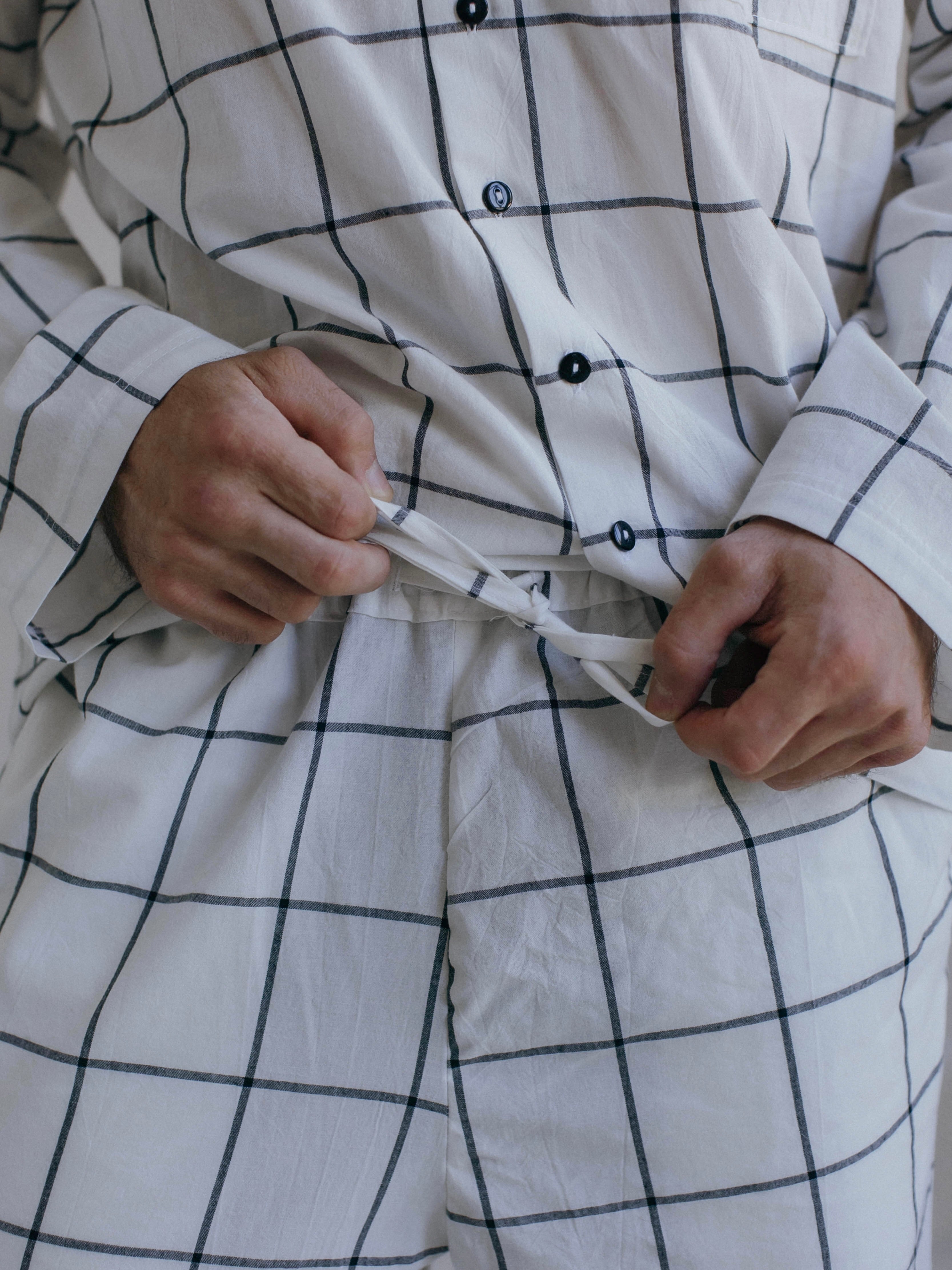 Men's boiled cotton pants Leglo Grid