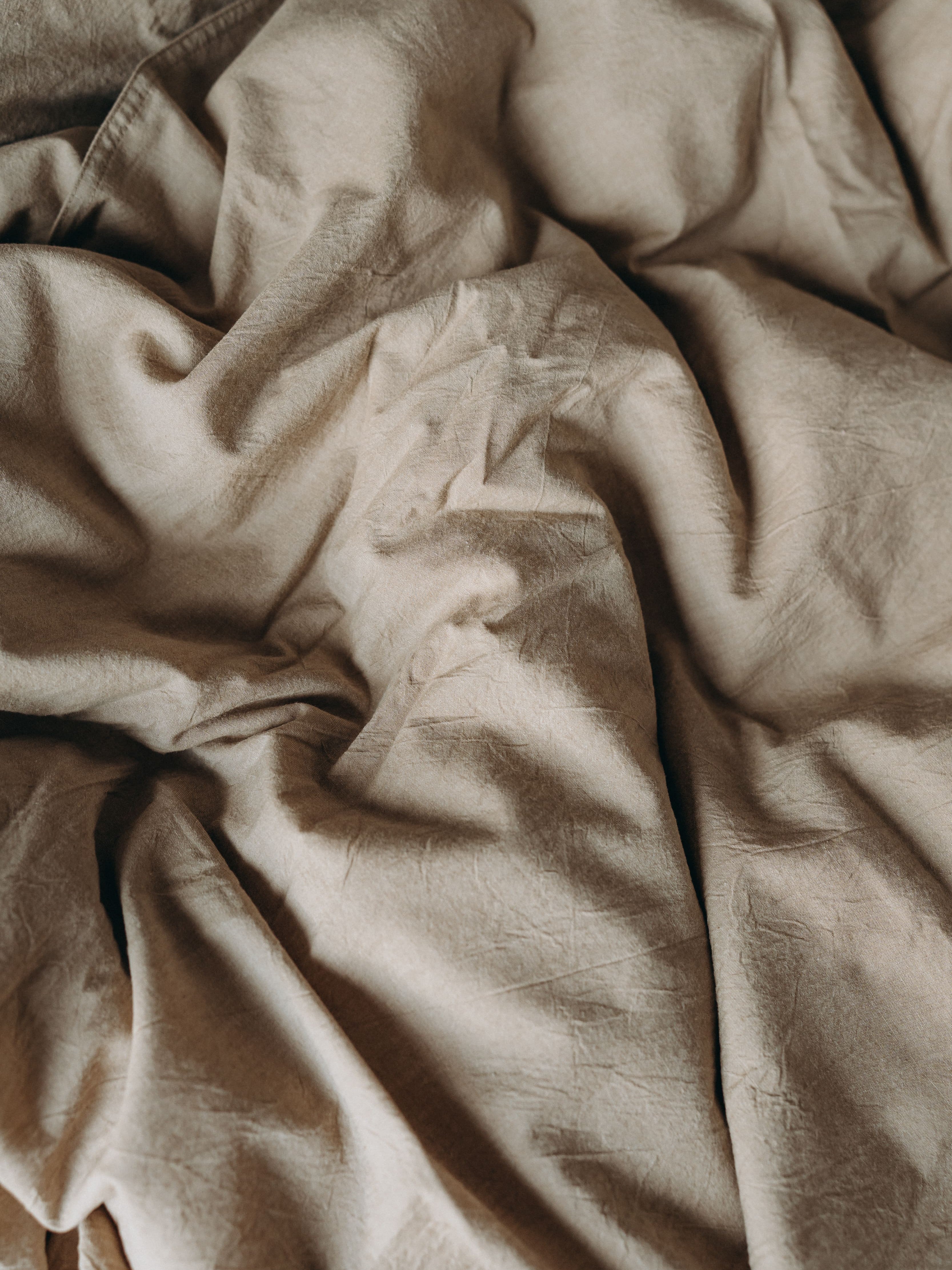 Duvet cover made of boiled cotton Leglo Almond