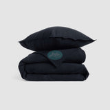 Washed Cotton Bedding Set Black