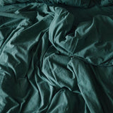 Washed Cotton Bedding Set Emerald