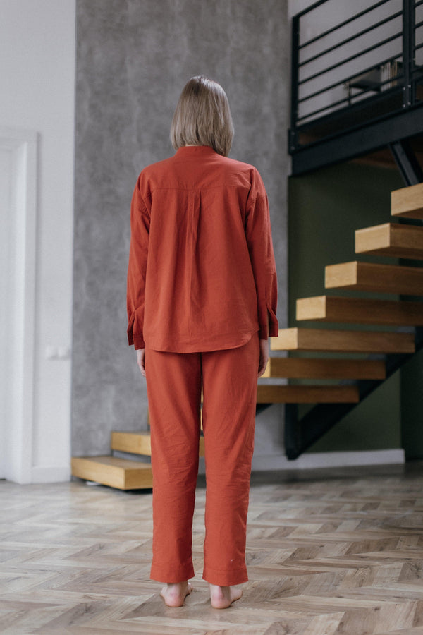 Women's Loungewear – Brick Red - leglo.store