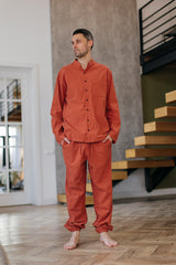 Men's Loungewear – Brick Red - leglo.store