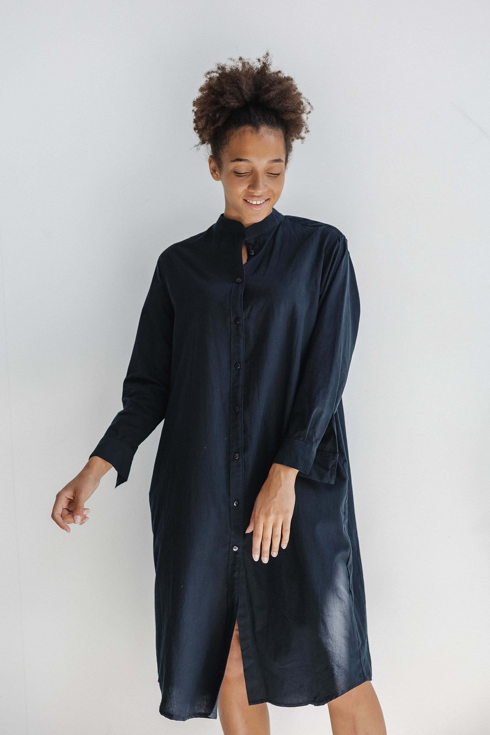 Cotton nightgown, Organic cotton dress, Cotton shirt dress, Retro nightgown, Long shirt dress, Organic cotton tunic, Cotton nighty