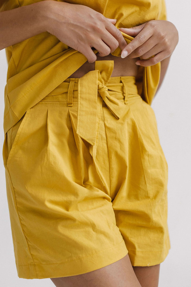 Women's Pajama with Shorts Ochre