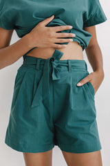 Women's Pajama with Shorts Emerald