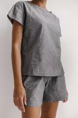 Women's Pajama with Shorts Silver