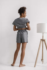 Women's Pajama with Shorts Silver