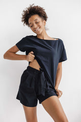 Women's Pajama with Shorts Black